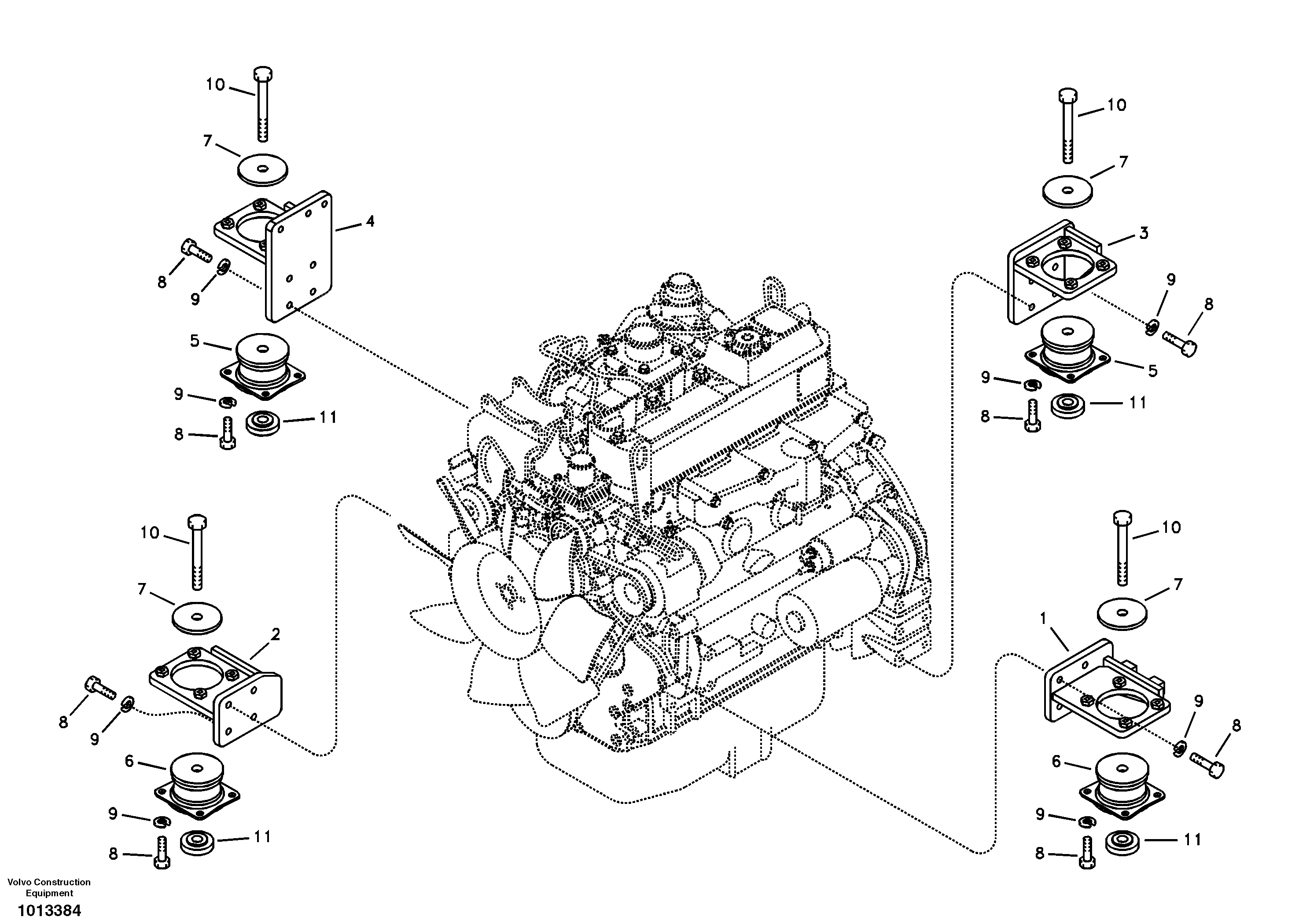 Seat frame VOE14528909 VOLVO
