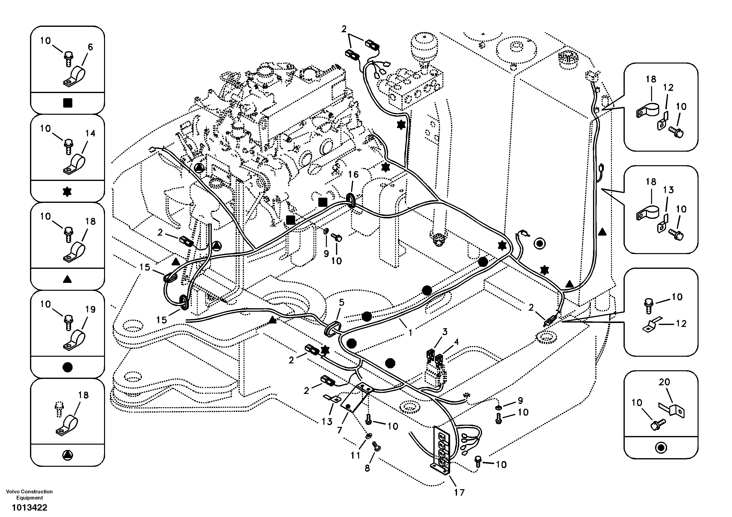 Wire harness VOE14528975 VOLVO