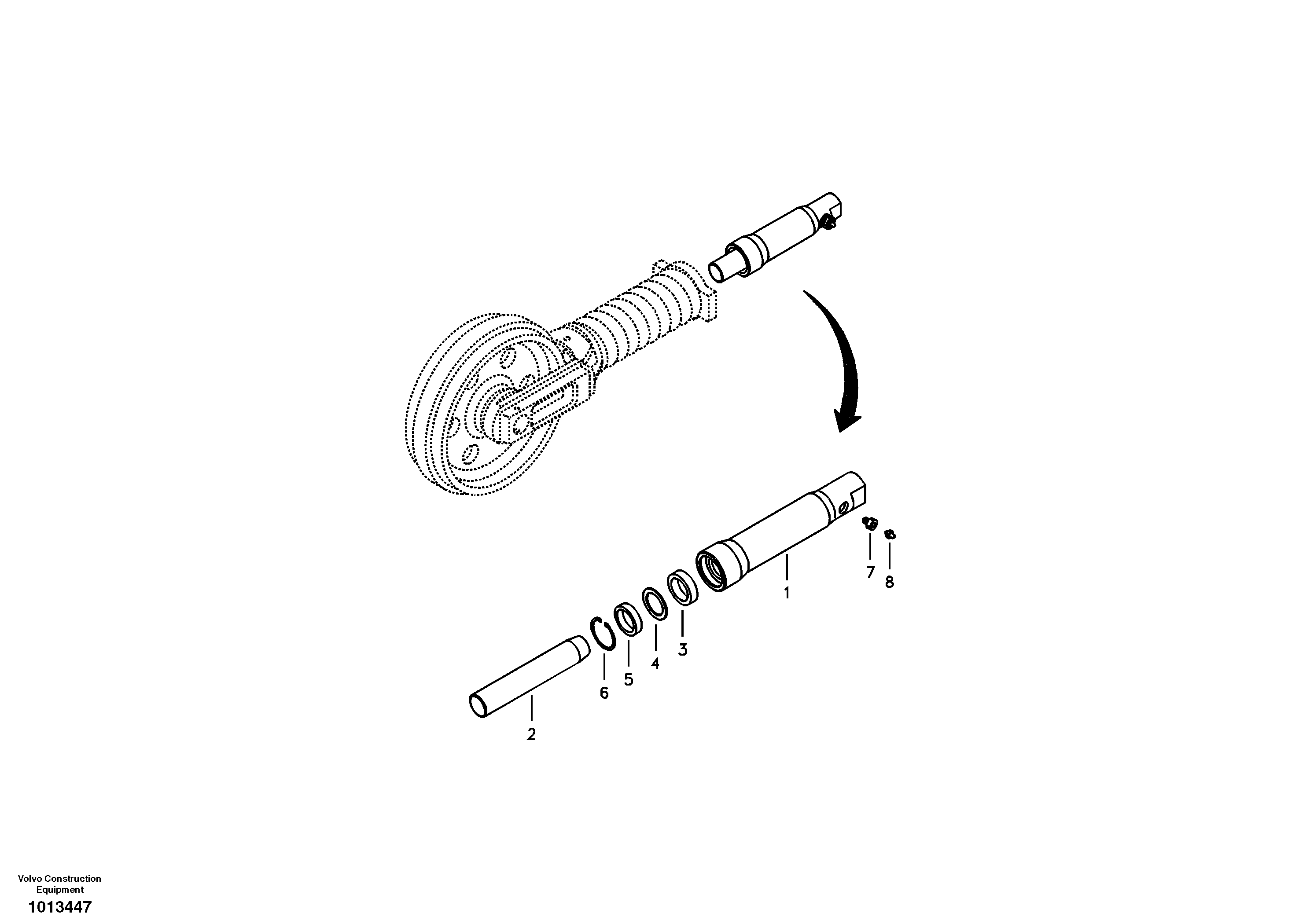Cylinder VOE14521243 VOLVO