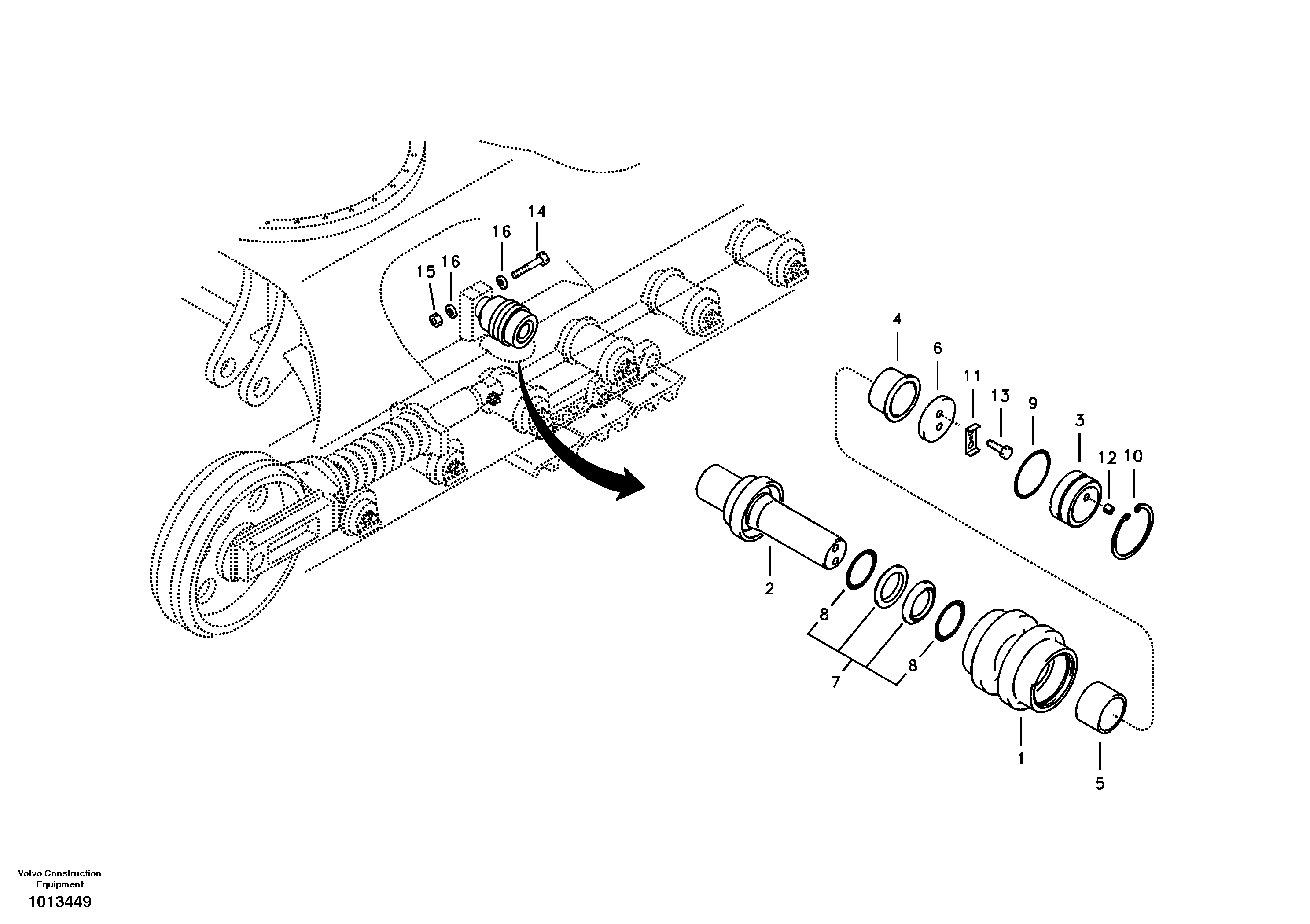 Piston pump SA9541-02065 VOLVO