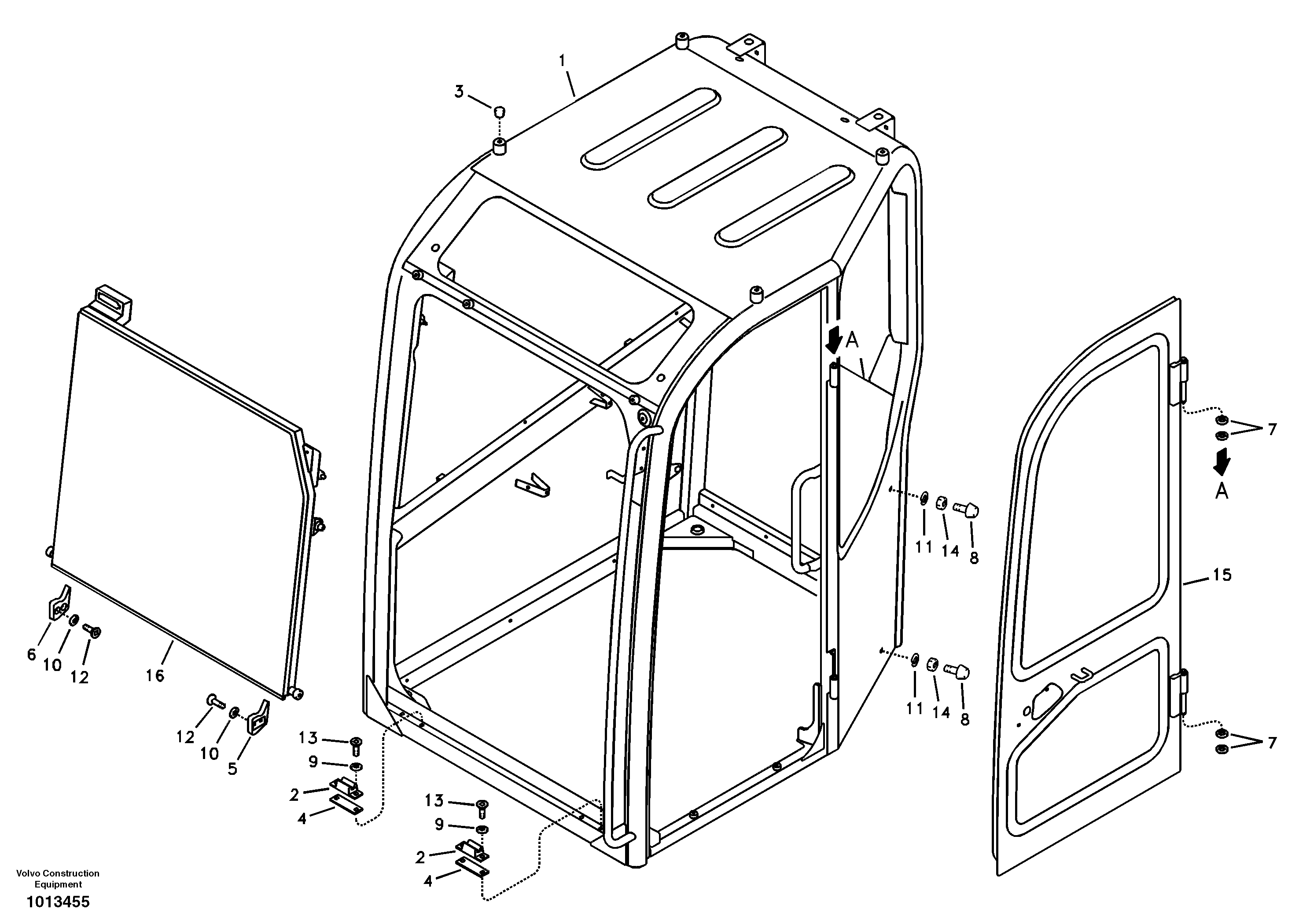Cab, assembly VOE14547407 VOLVO