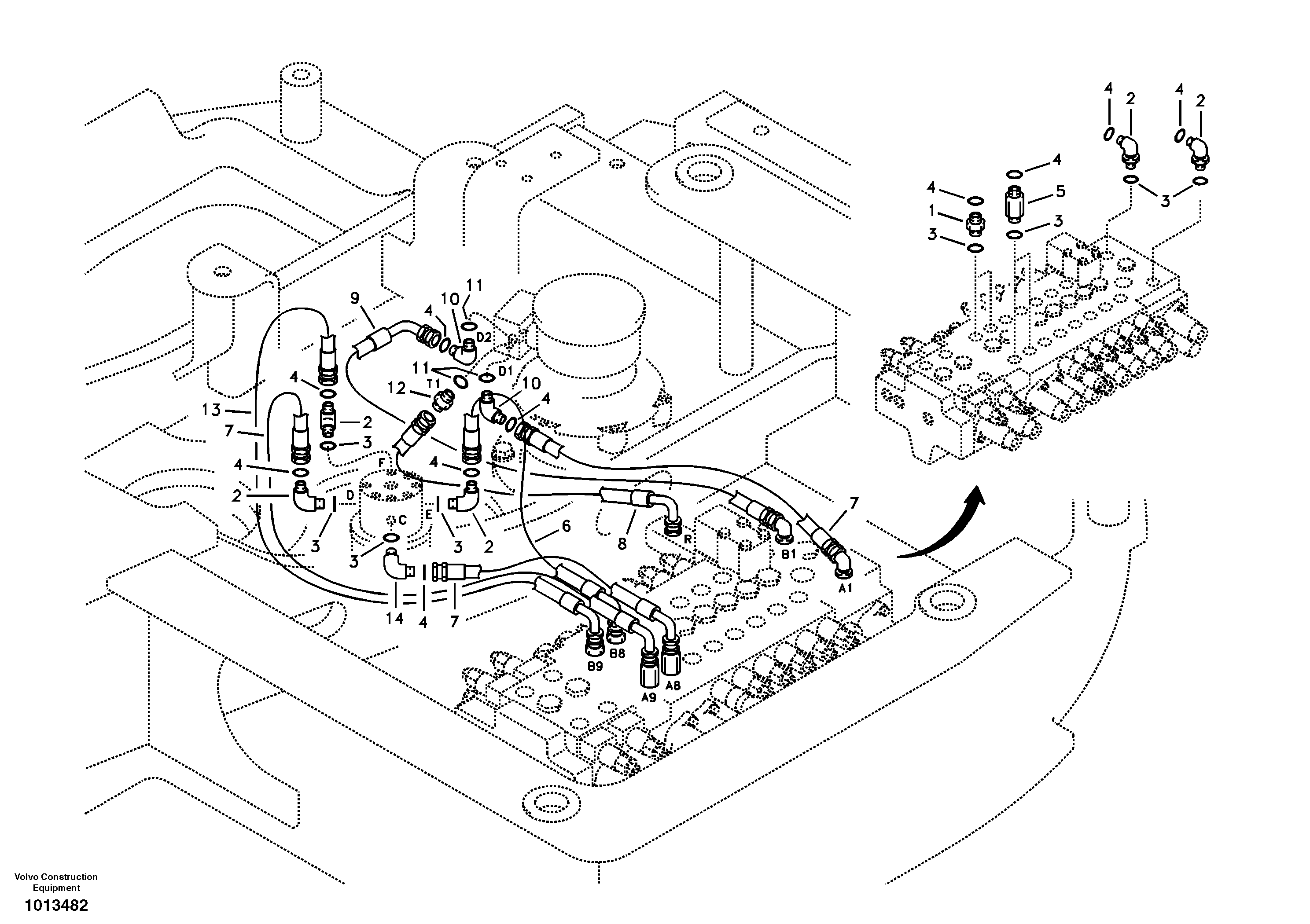 Timing gear casing VOE936311 VOLVO