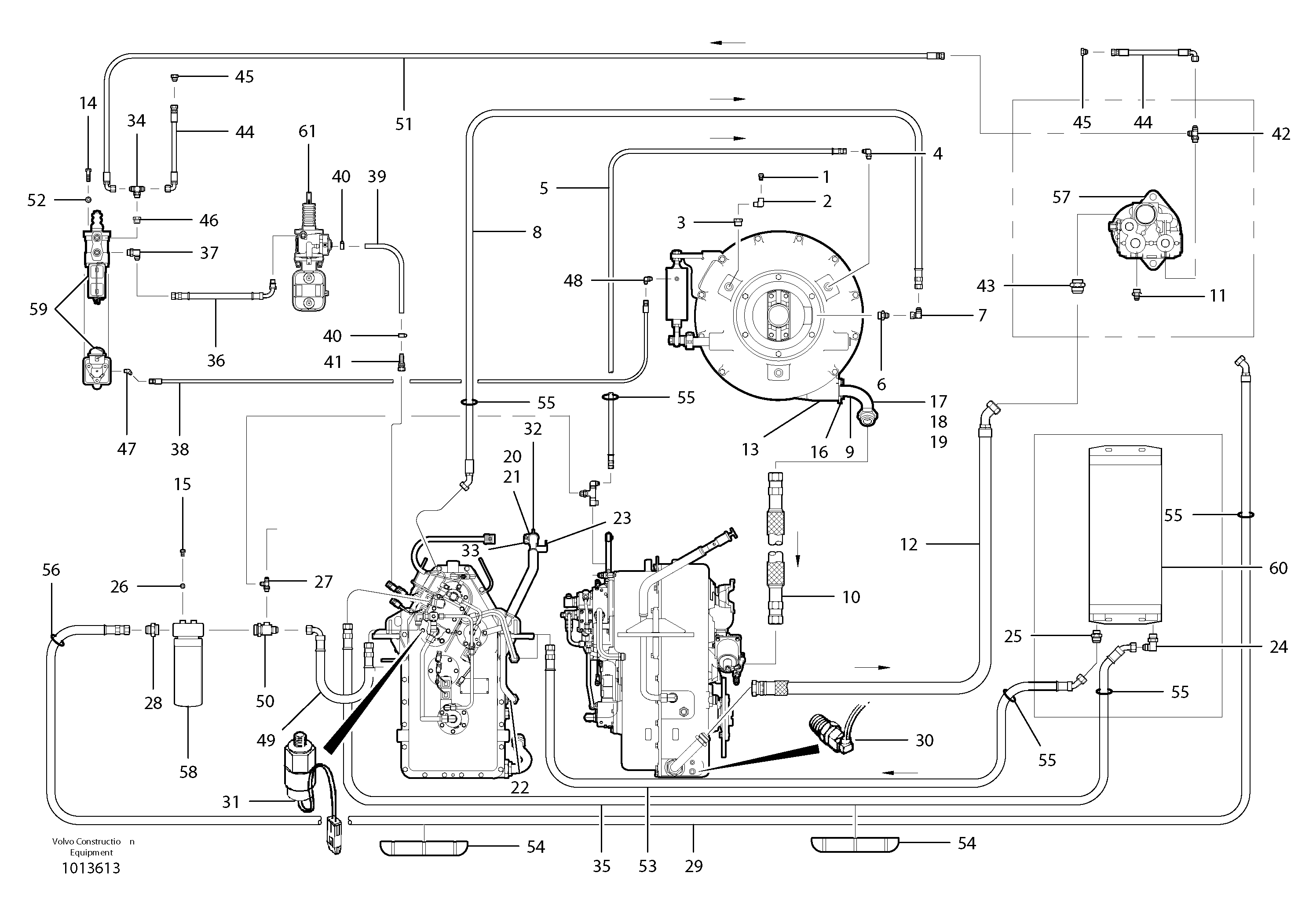 Hose assembly CH/VOE12739439 VOLVO