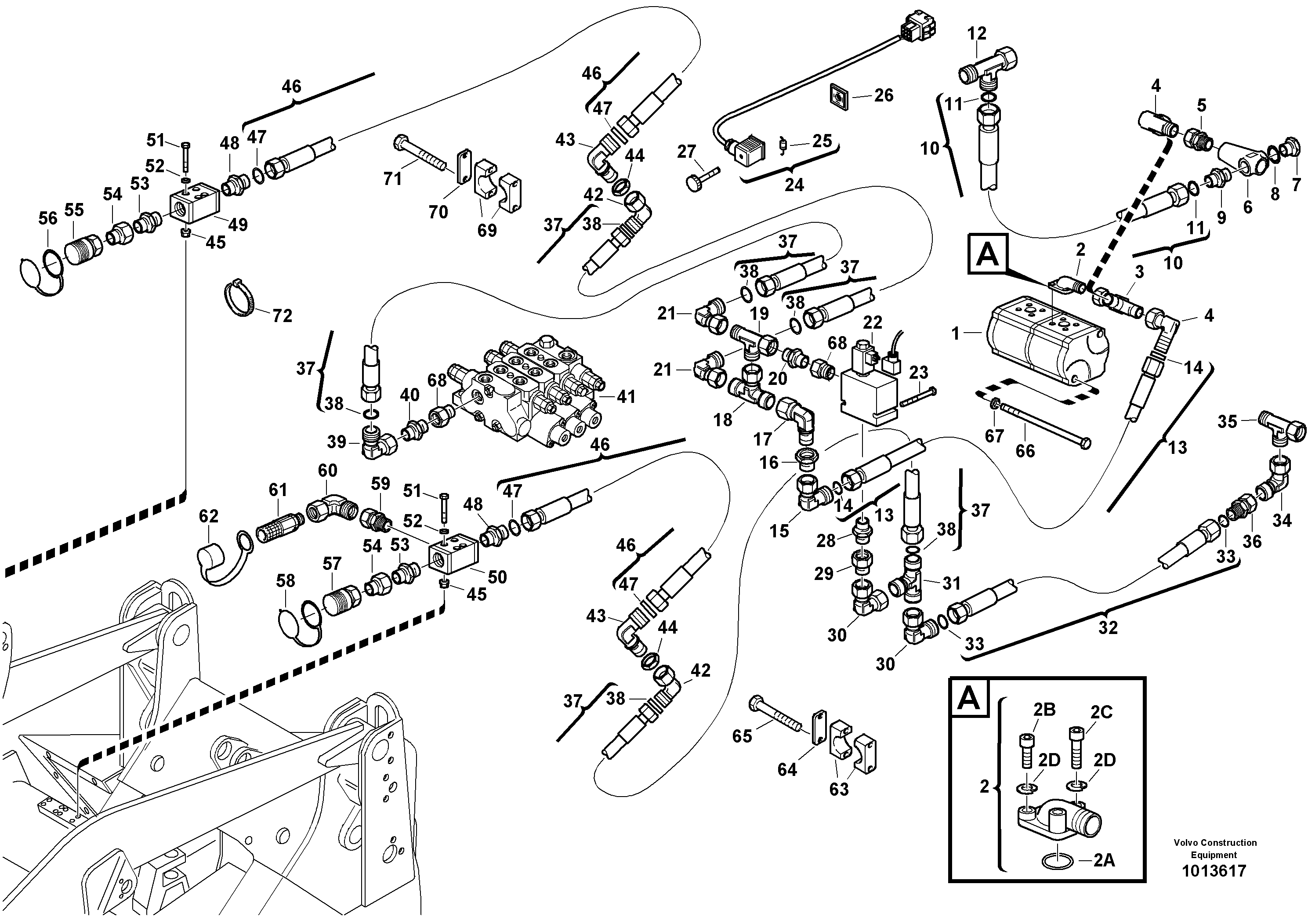 Mounting rail VOE11306473 VOLVO