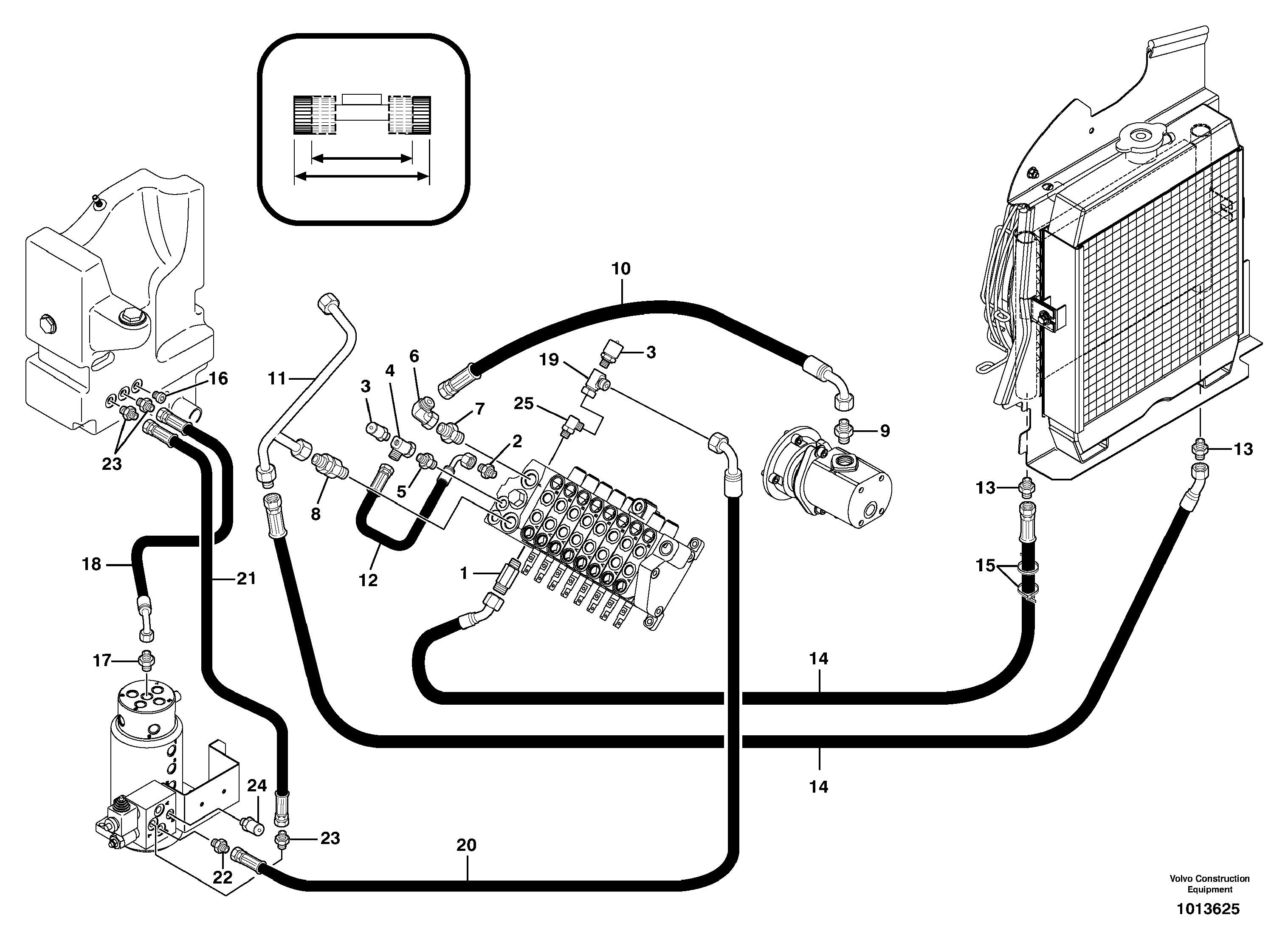 Timing gear casing VOE936971 VOLVO