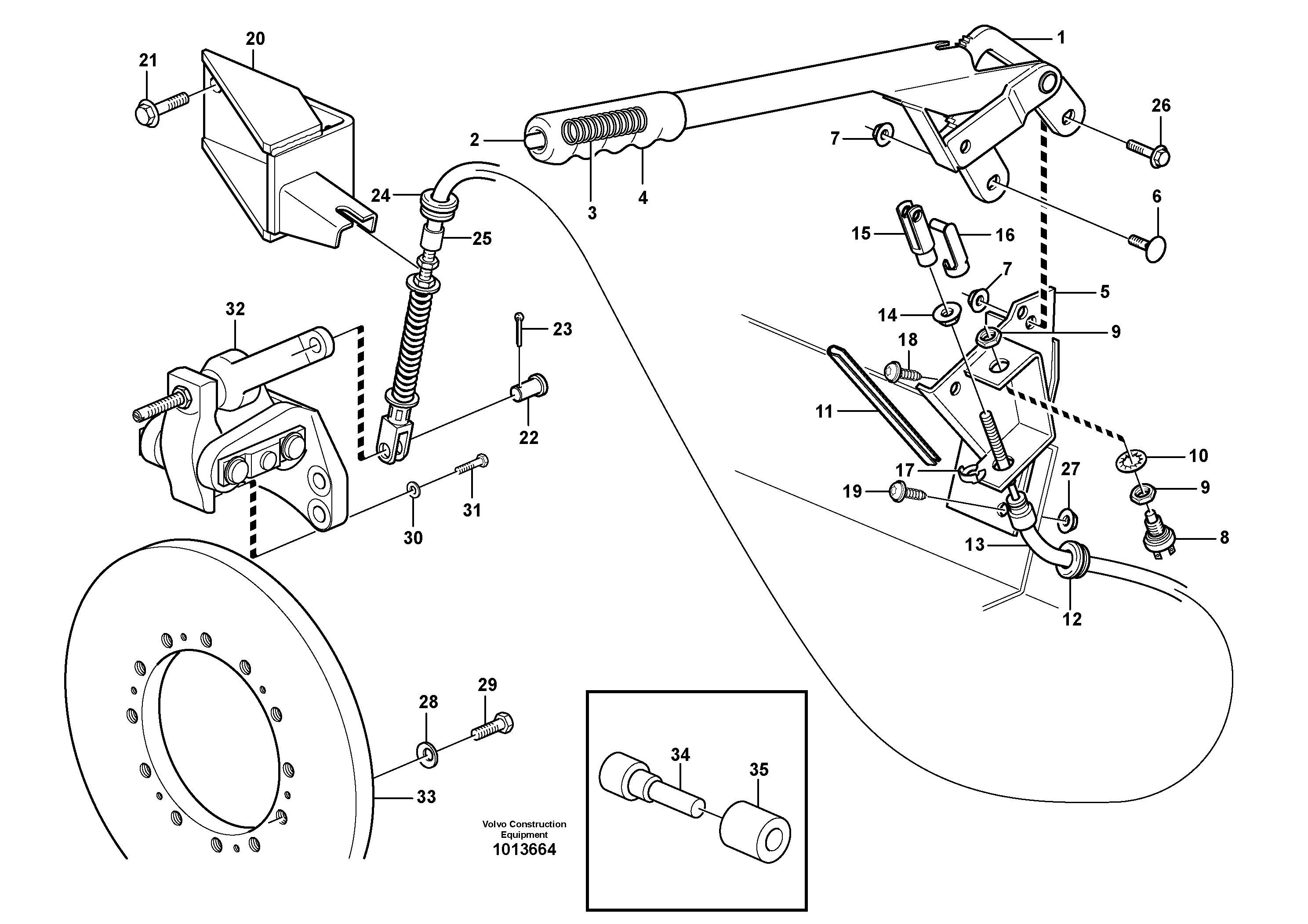 Mounting rail VOE962798 VOLVO