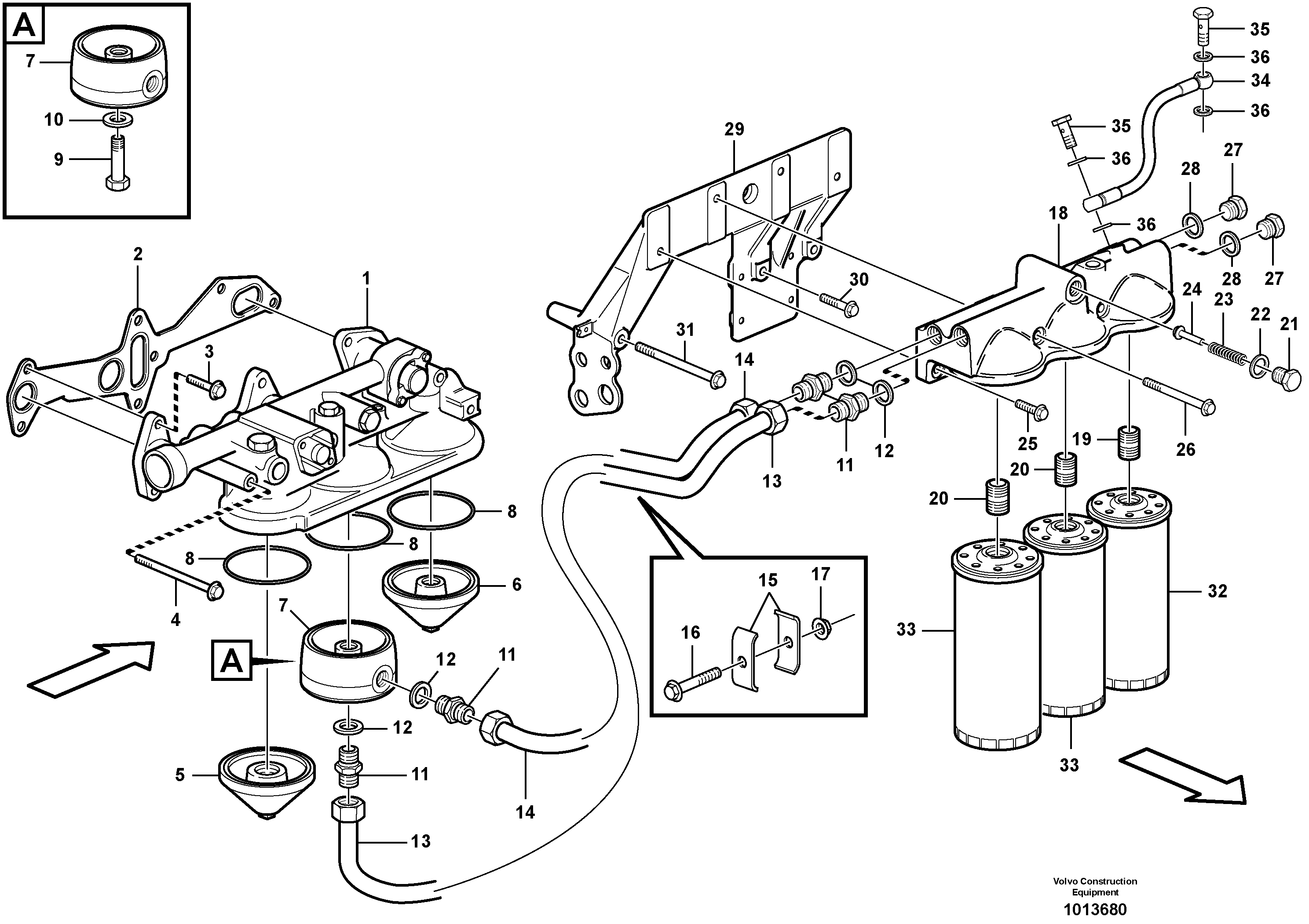 Seat frame VOE15013731 VOLVO