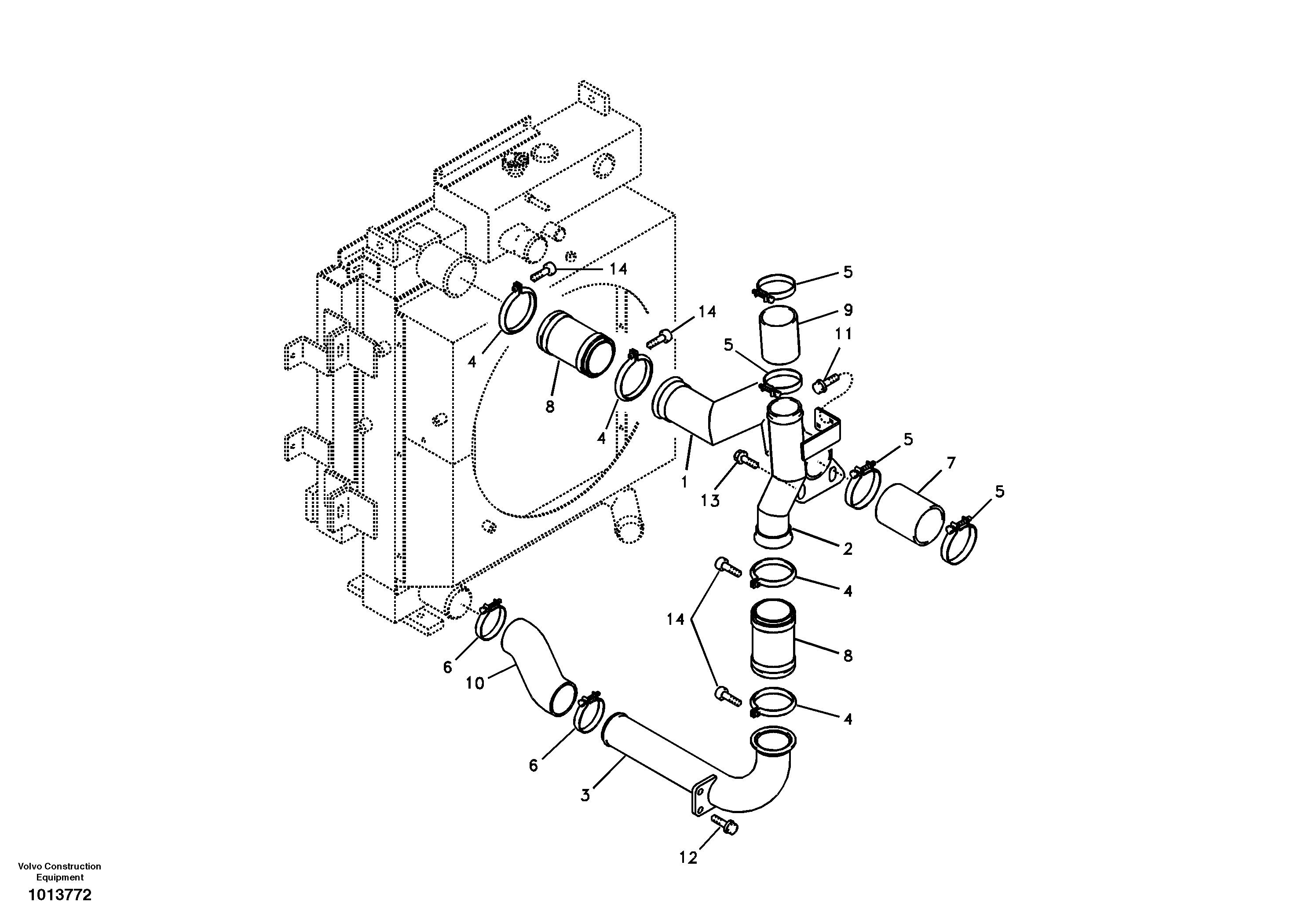 Pipe VOE14548745 VOLVO