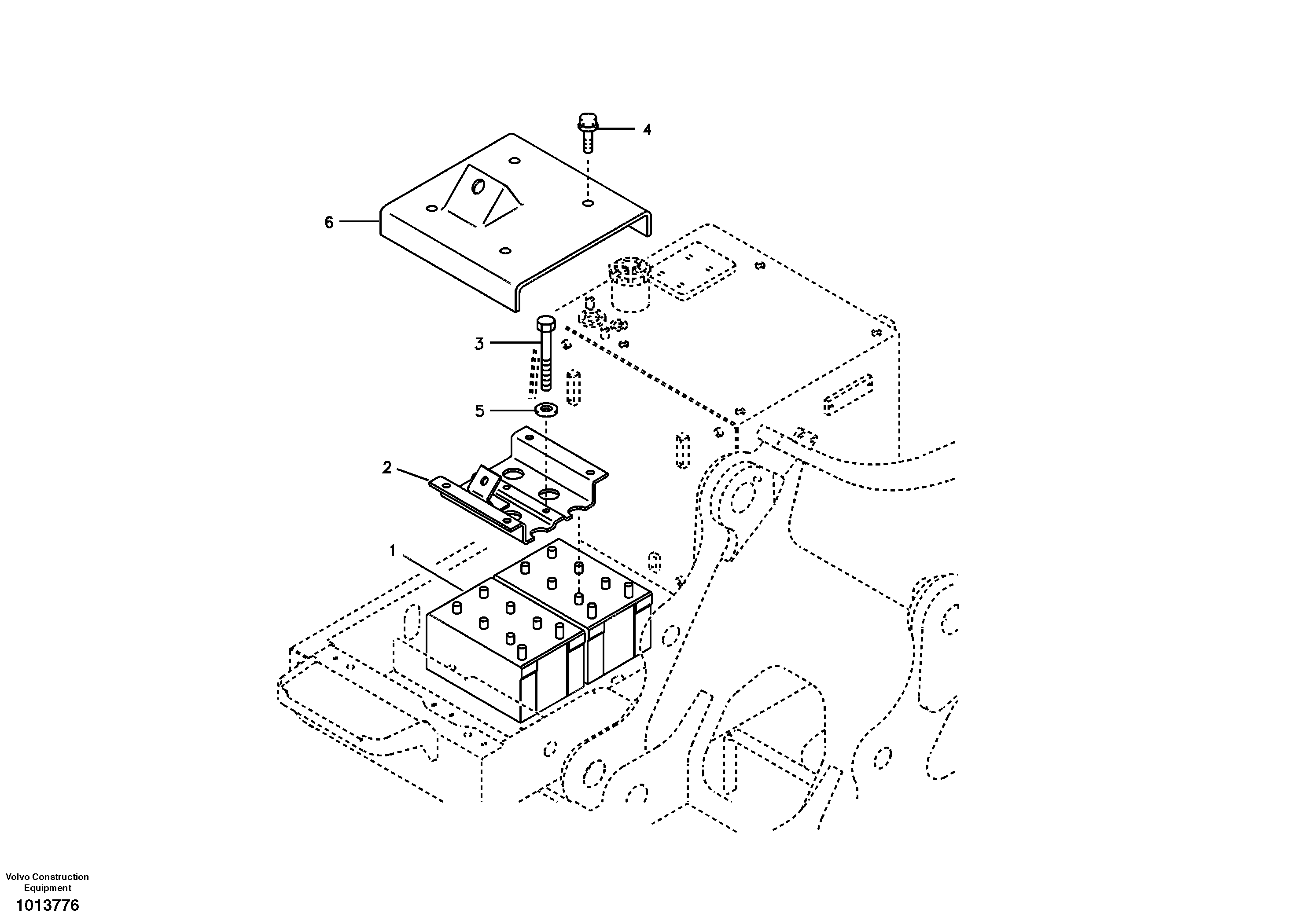Mounting rail VOE992511 VOLVO