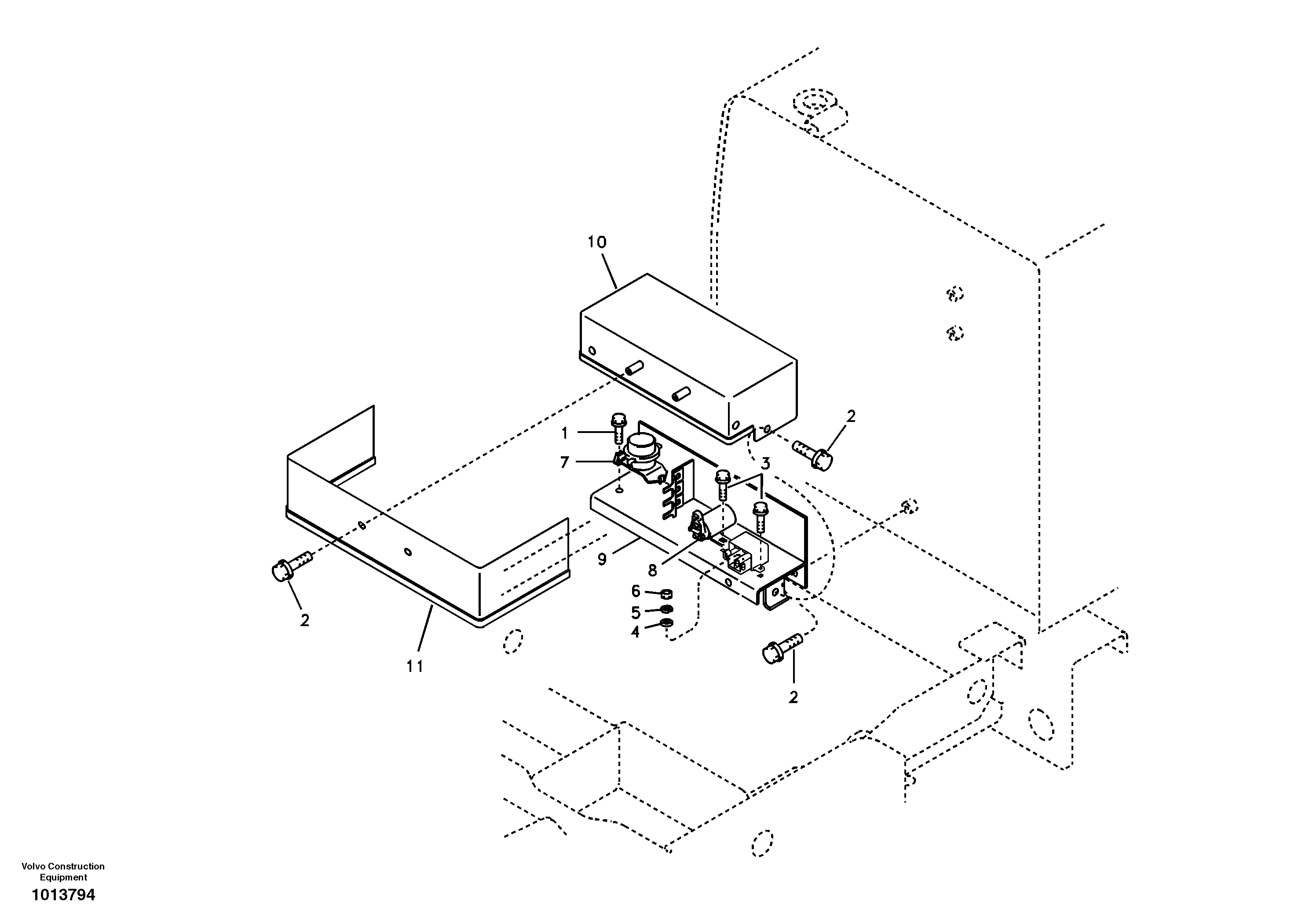 Bottom roller VOE14880937 VOLVO