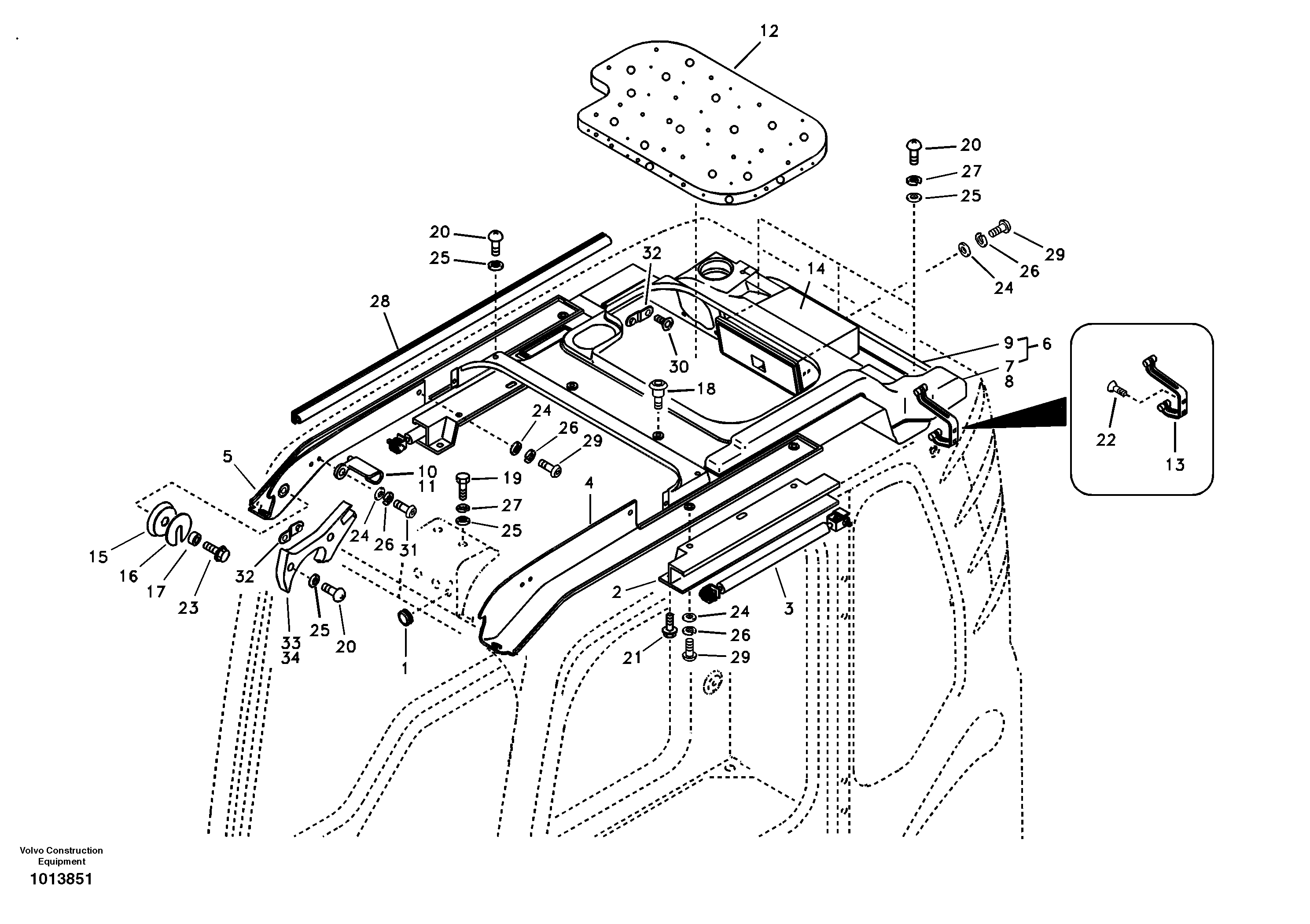 Radio Support VOE14556370 VOLVO