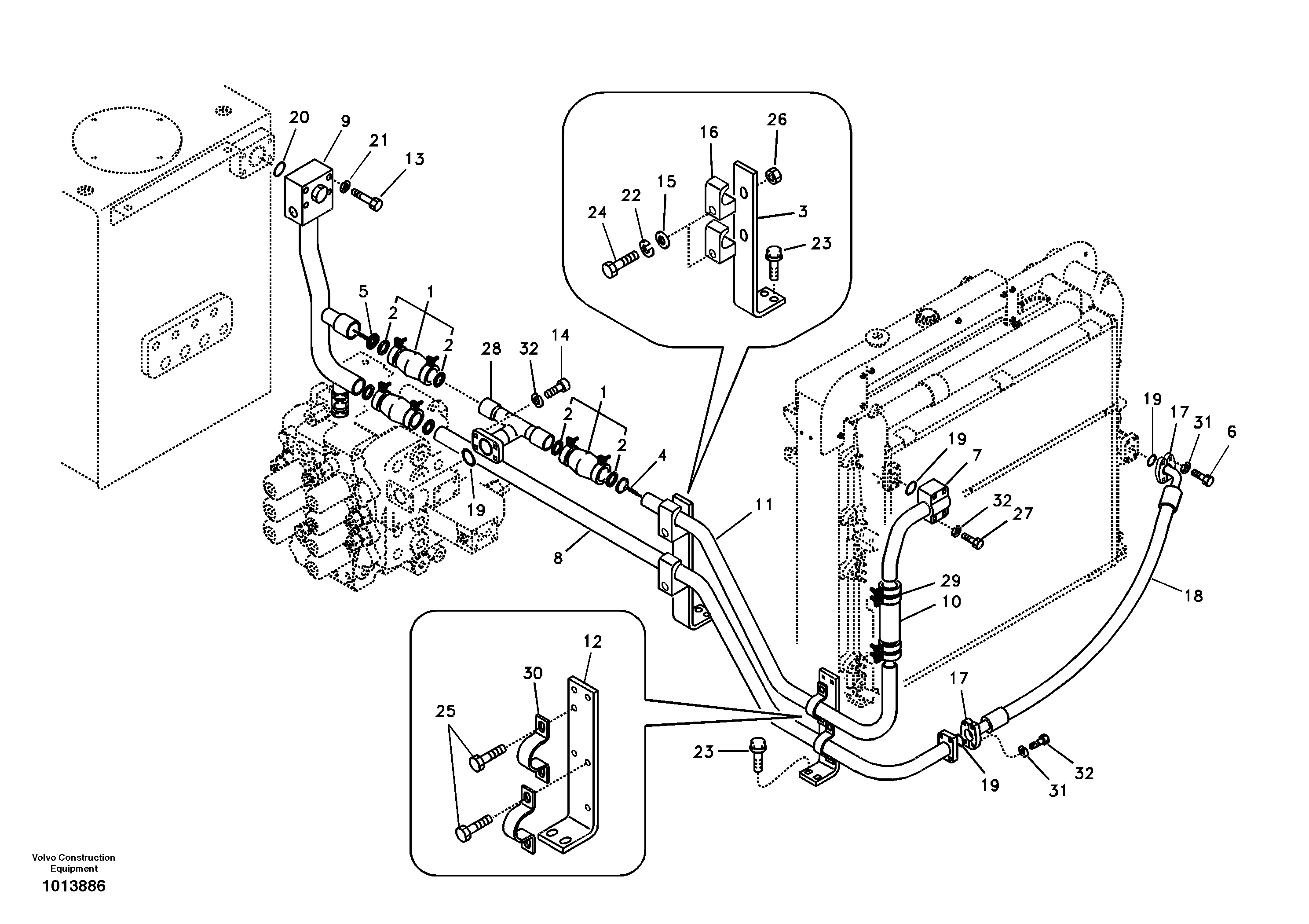 Seat frame VOE14525075 VOLVO