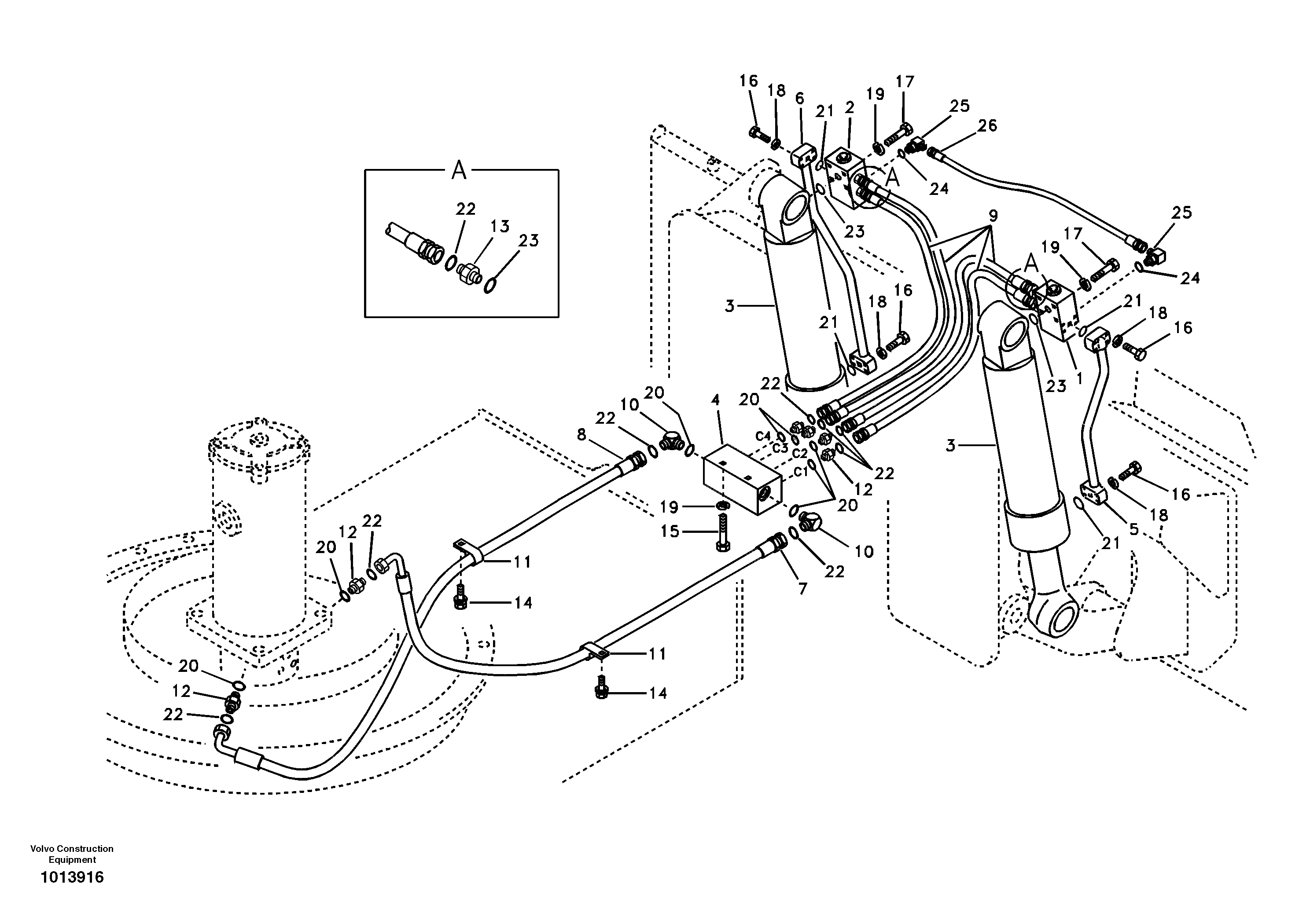 Control valve VOE1458911 VOLVO