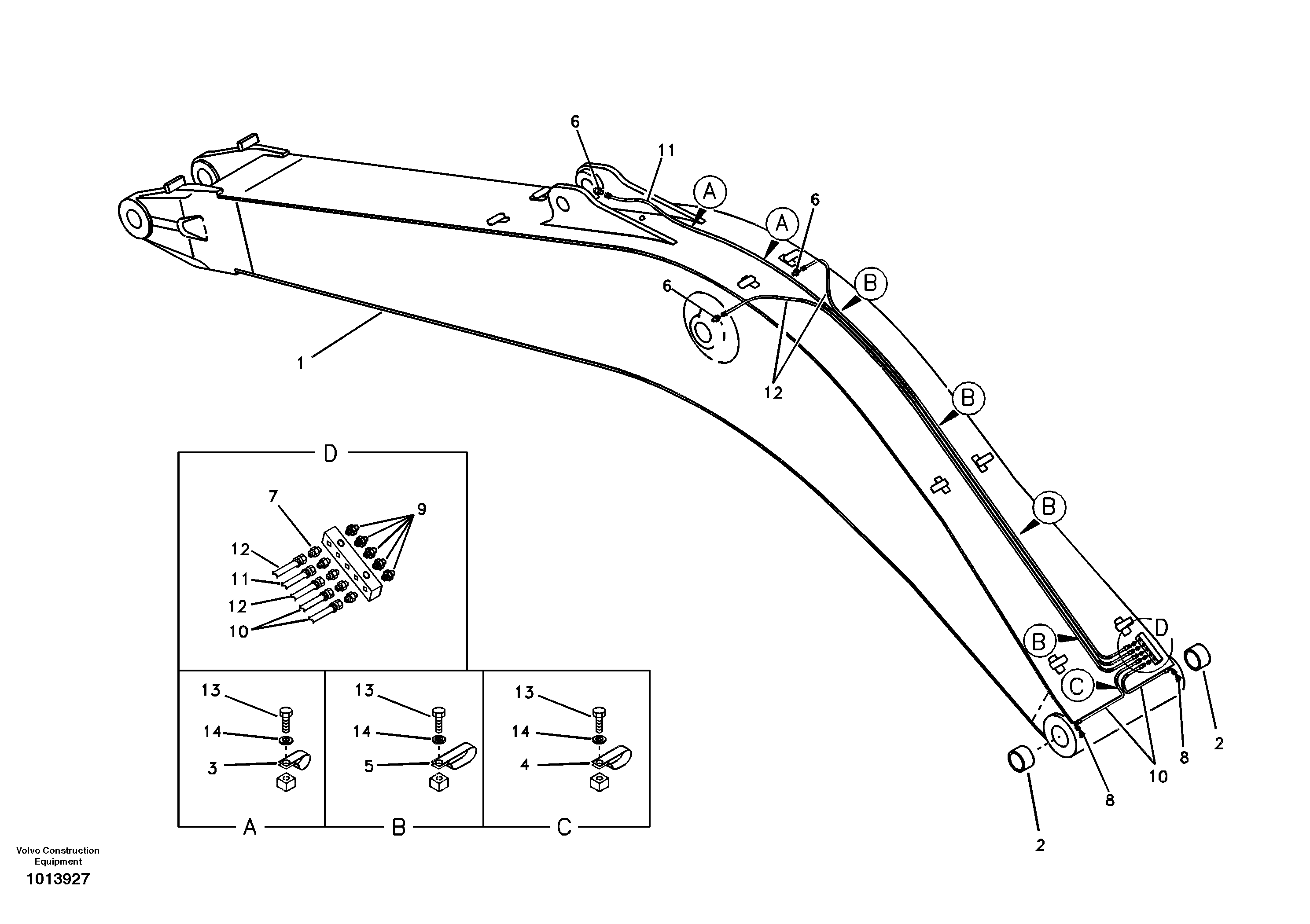 Timing gear casing VOE14880665 VOLVO