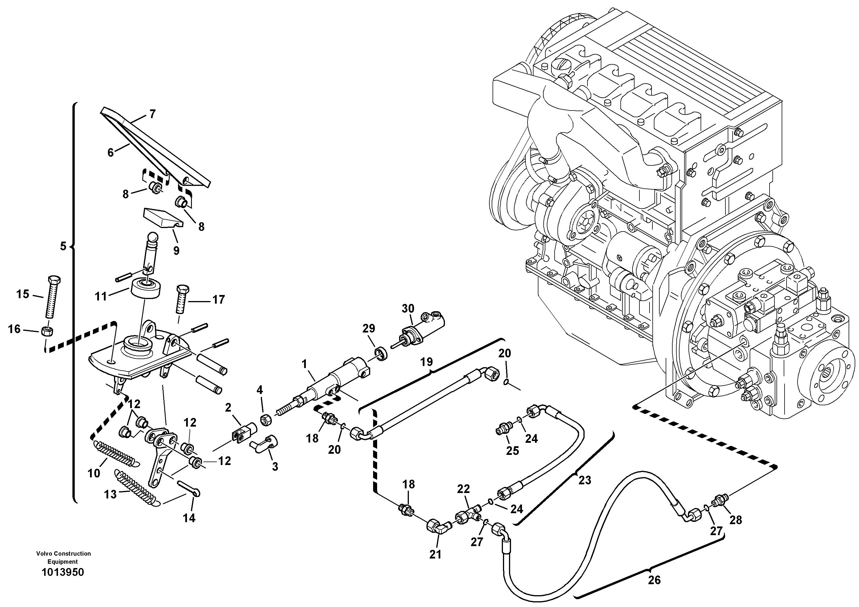 Pedal ZM4377073 VOLVO