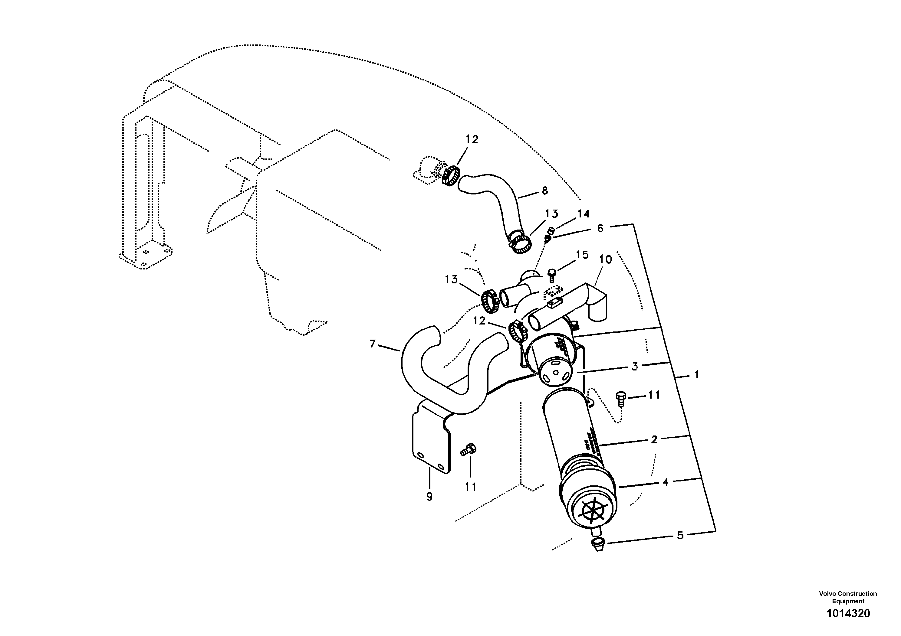 Seat frame RM/VOE14518138 VOLVO