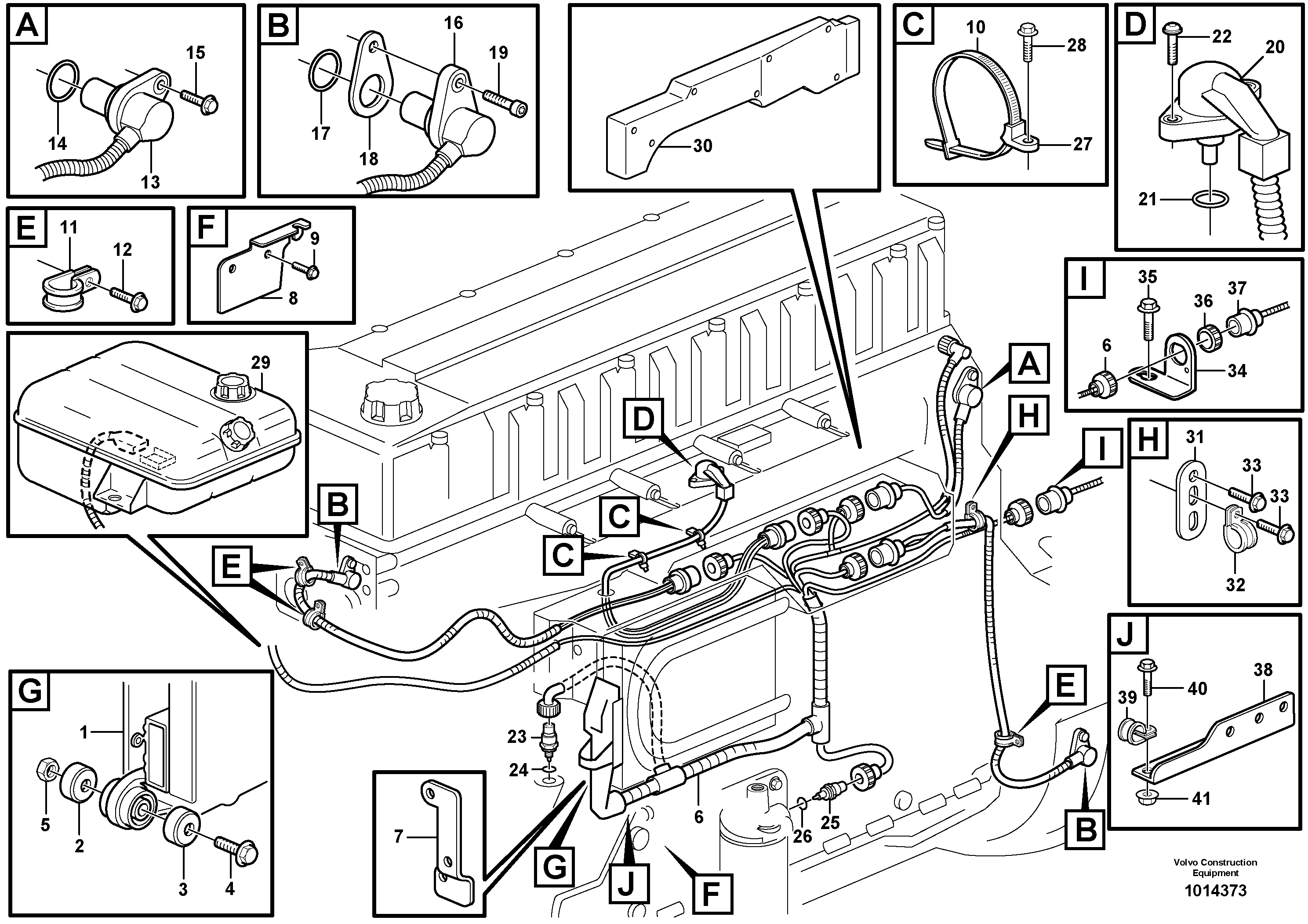 Rubber cushion VOE11423358 VOLVO