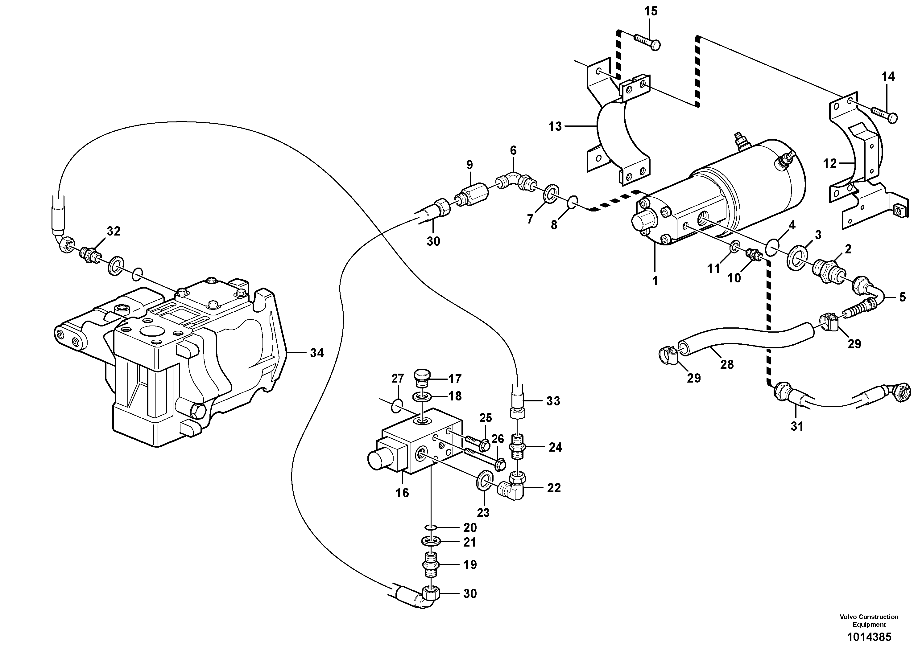 Timing gear casing VOE931873 VOLVO