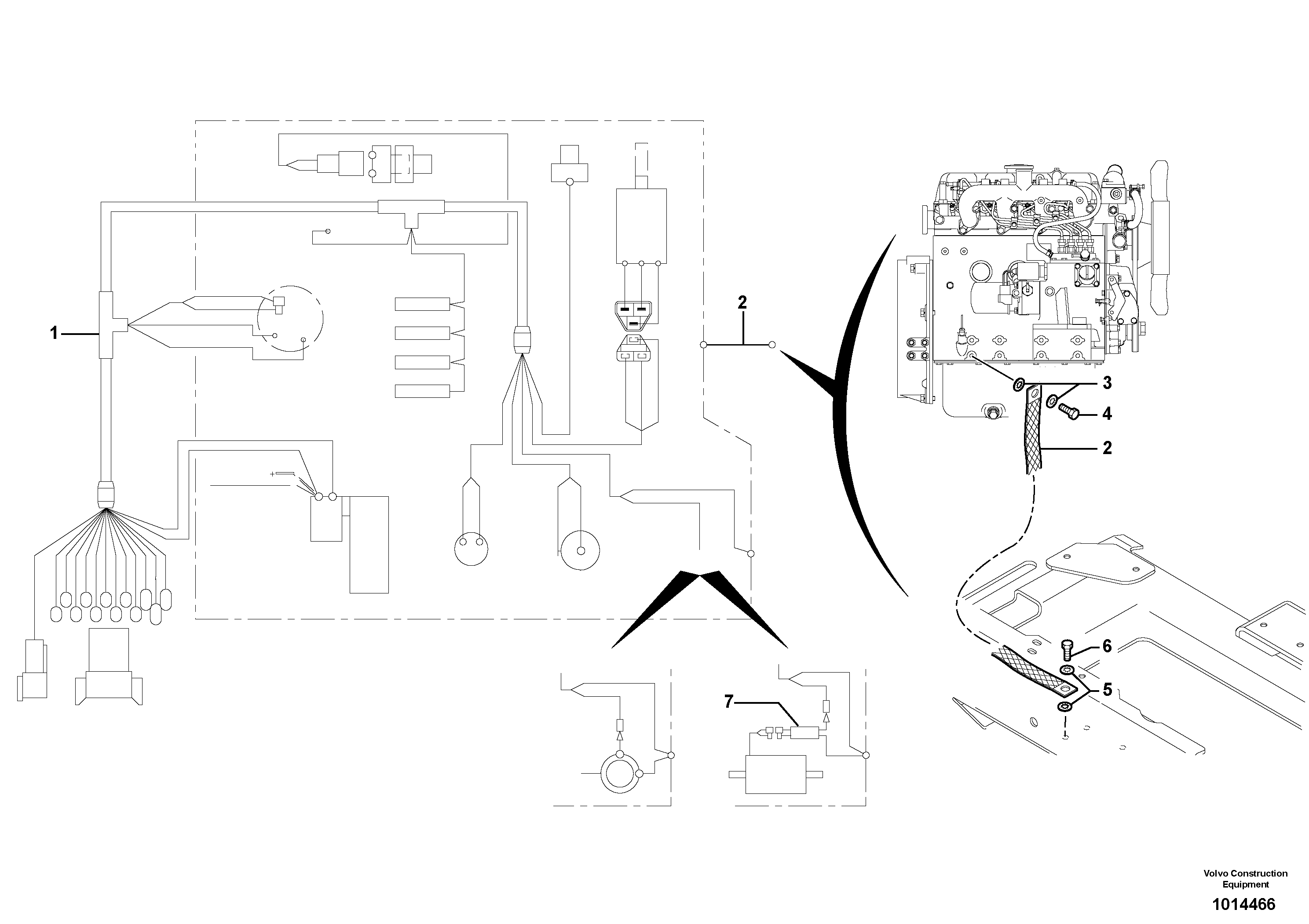 Wire harness PJ5720640 VOLVO