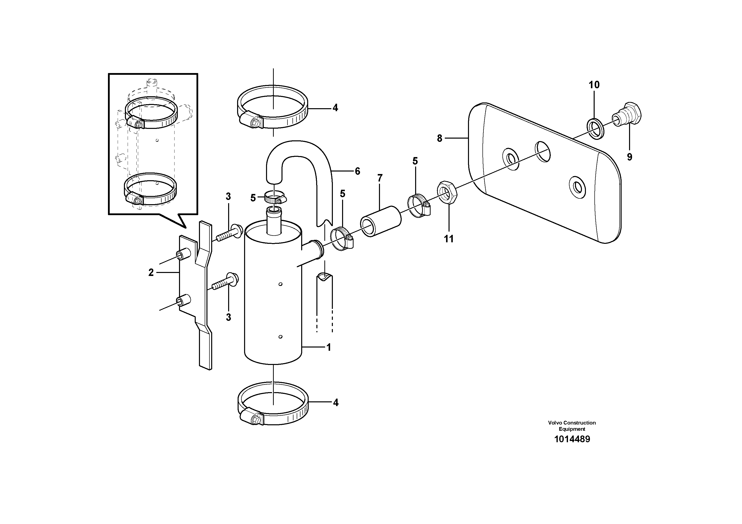 Seat frame VOE11147750 VOLVO