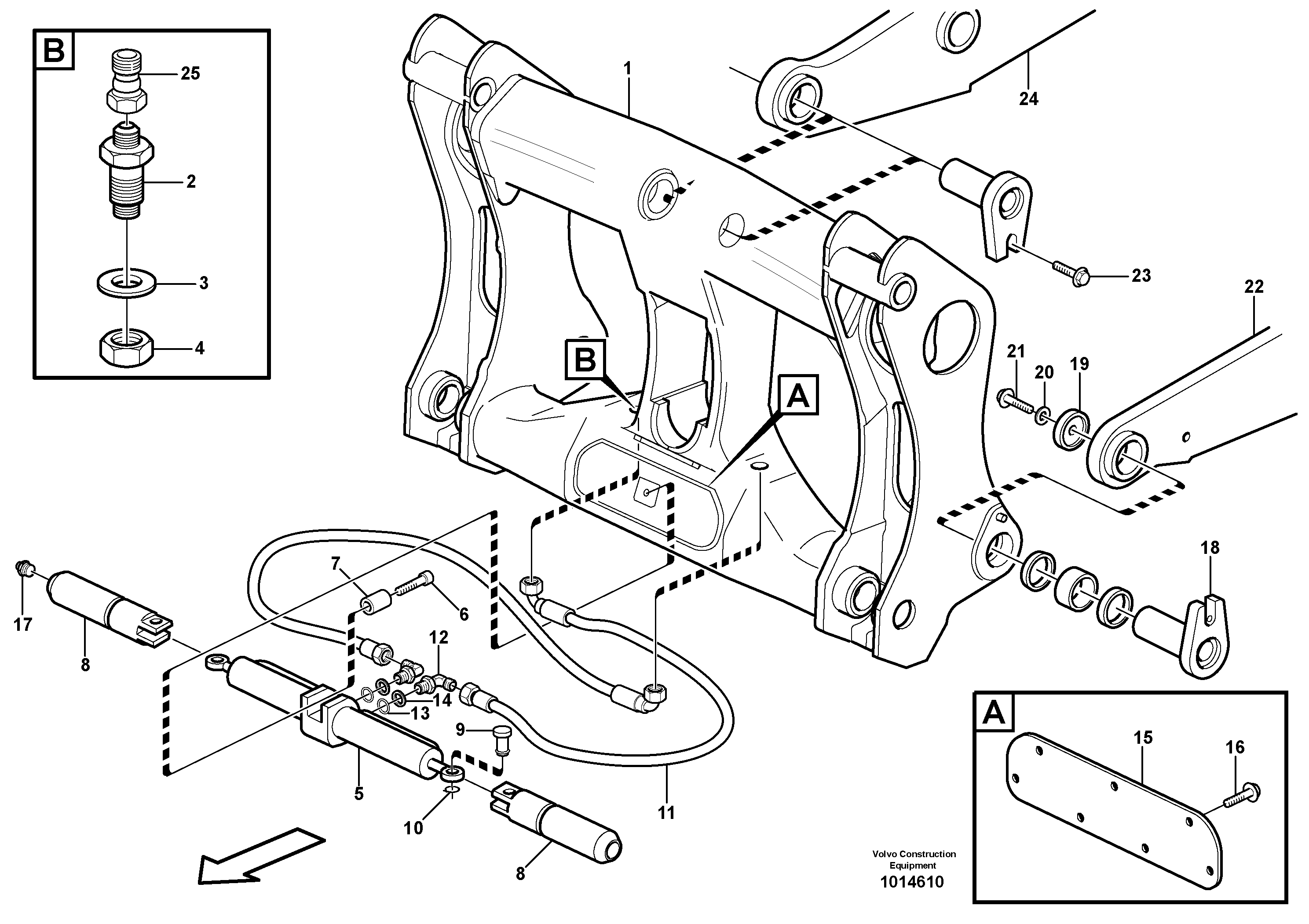 Timing gear casing VOE11147536 VOLVO