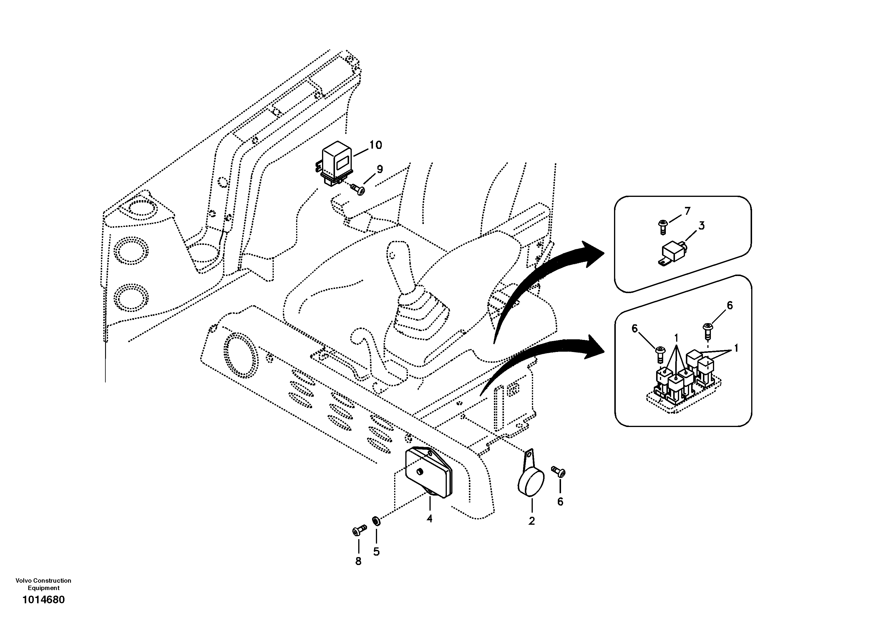 Fuse box VOE14535883 VOLVO