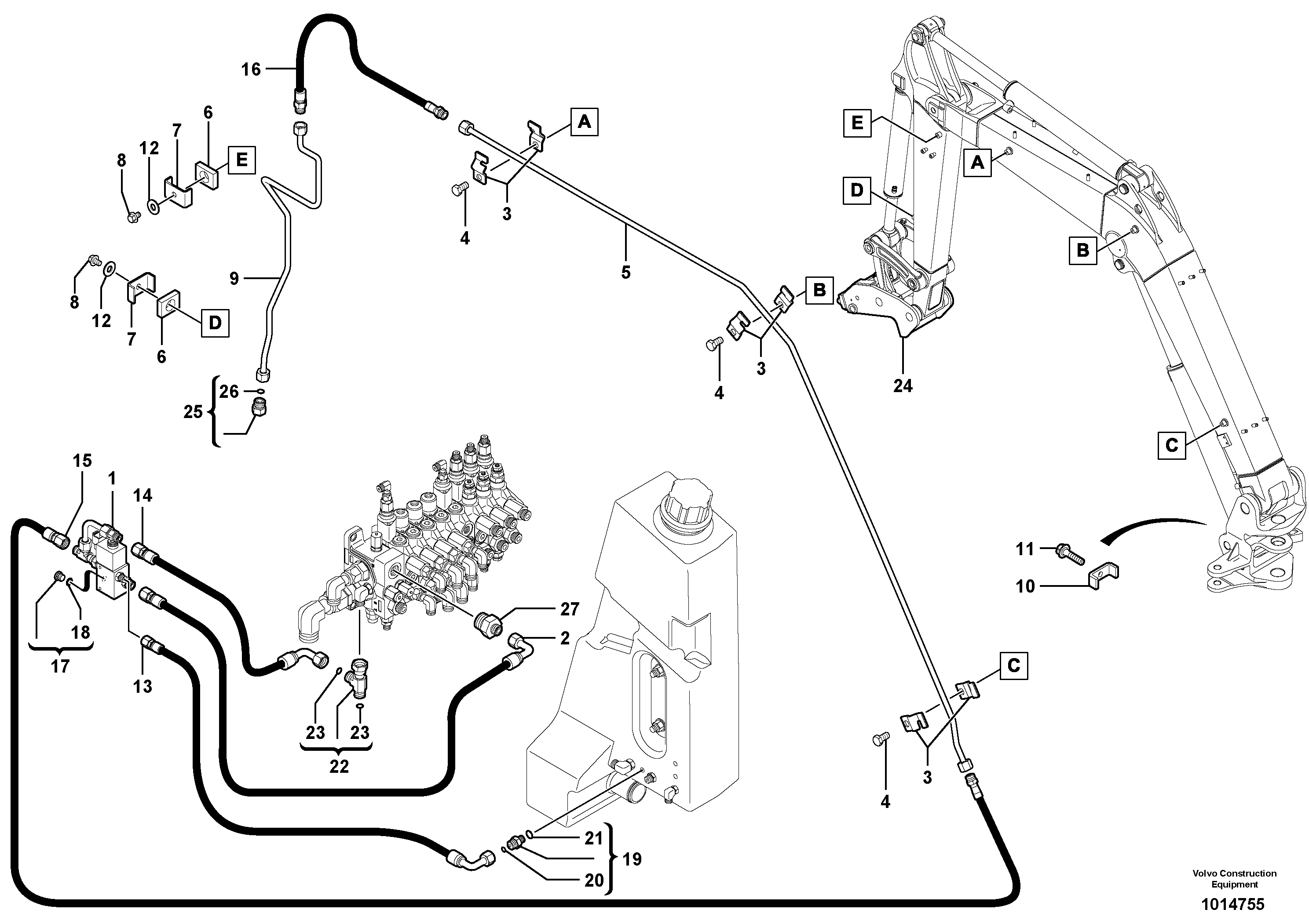 Timing gear casing VOE936816 VOLVO