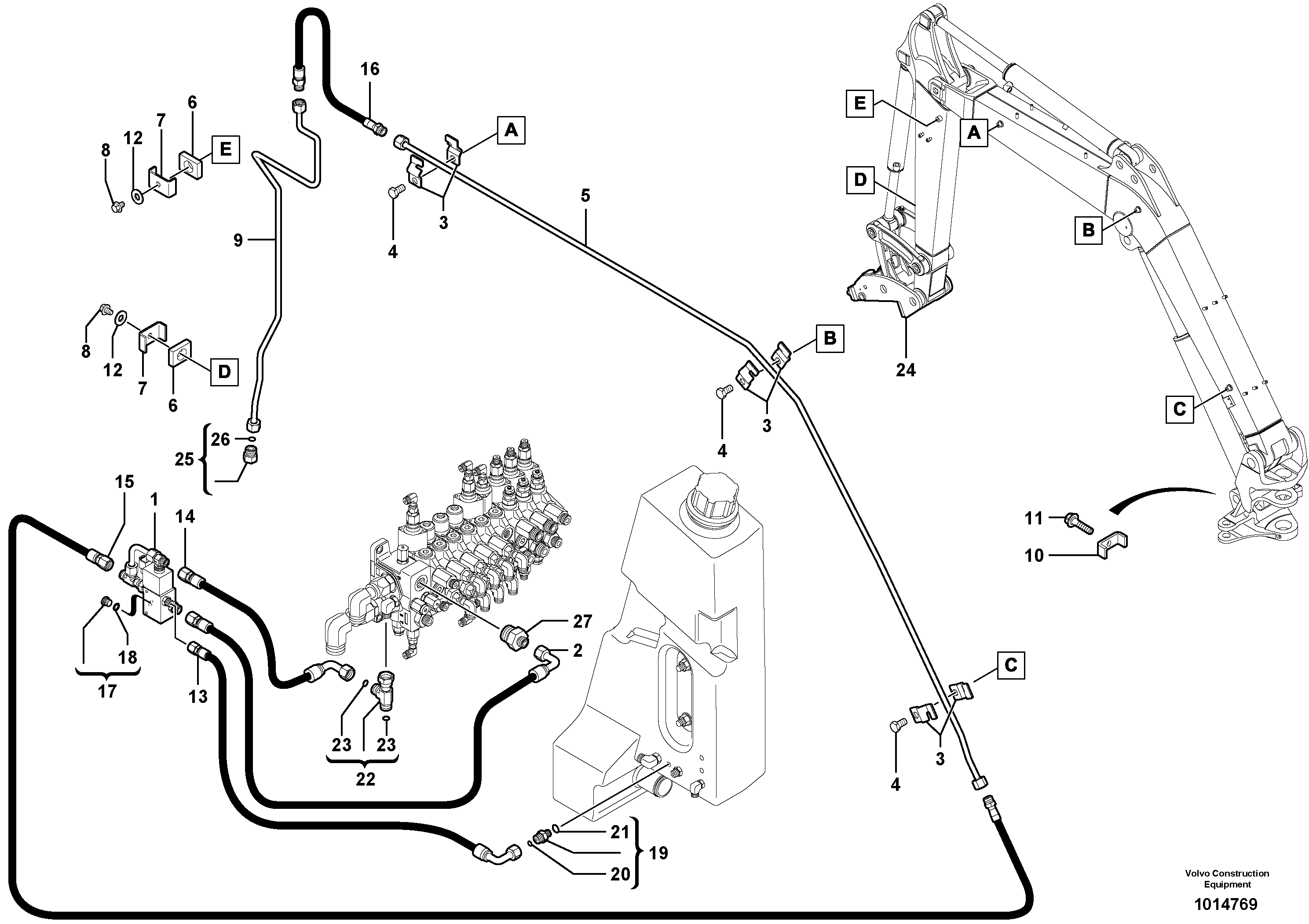 Fuel miser valve VOE11801729 VOLVO