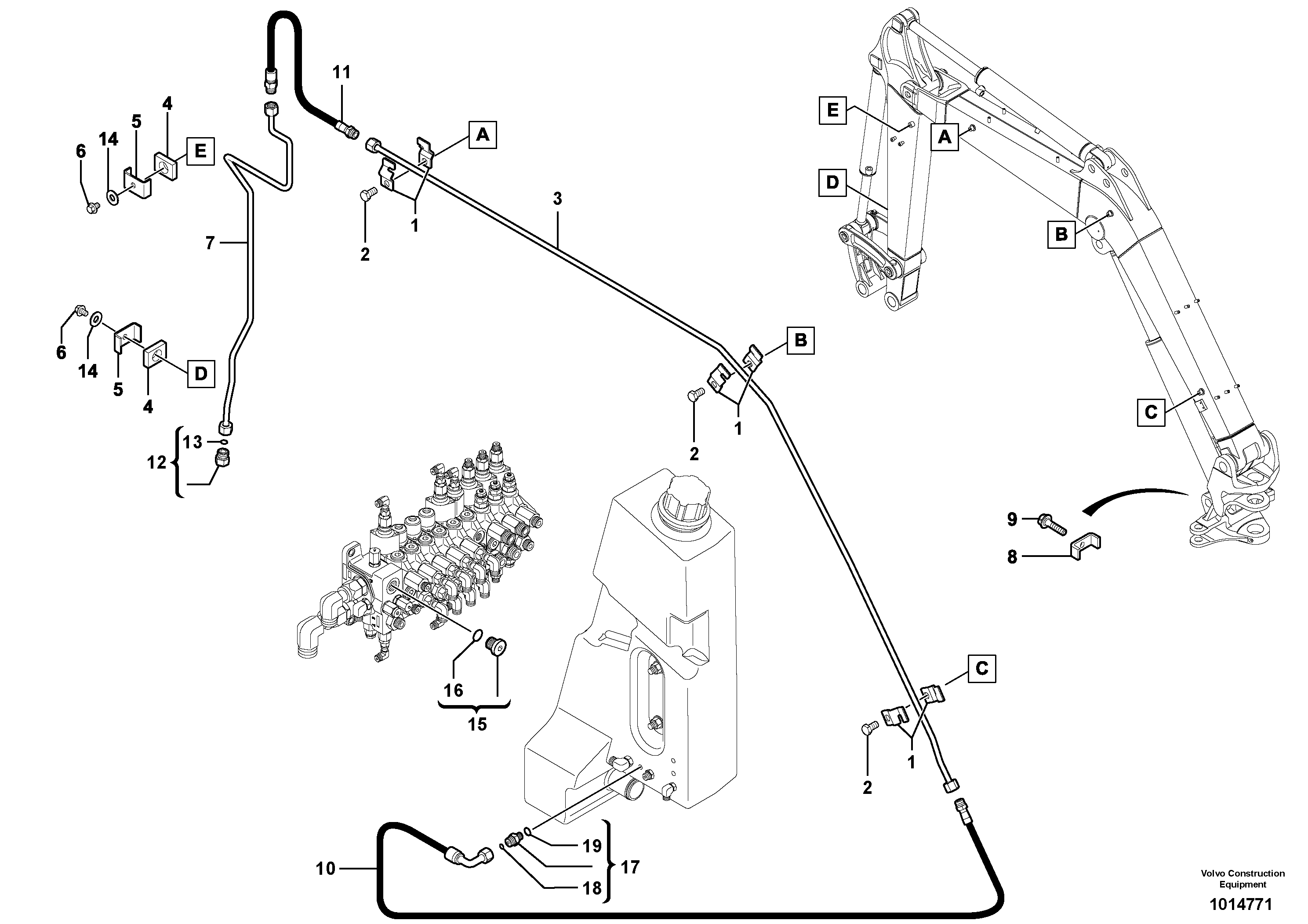 Timing gear casing VOE11803972 VOLVO