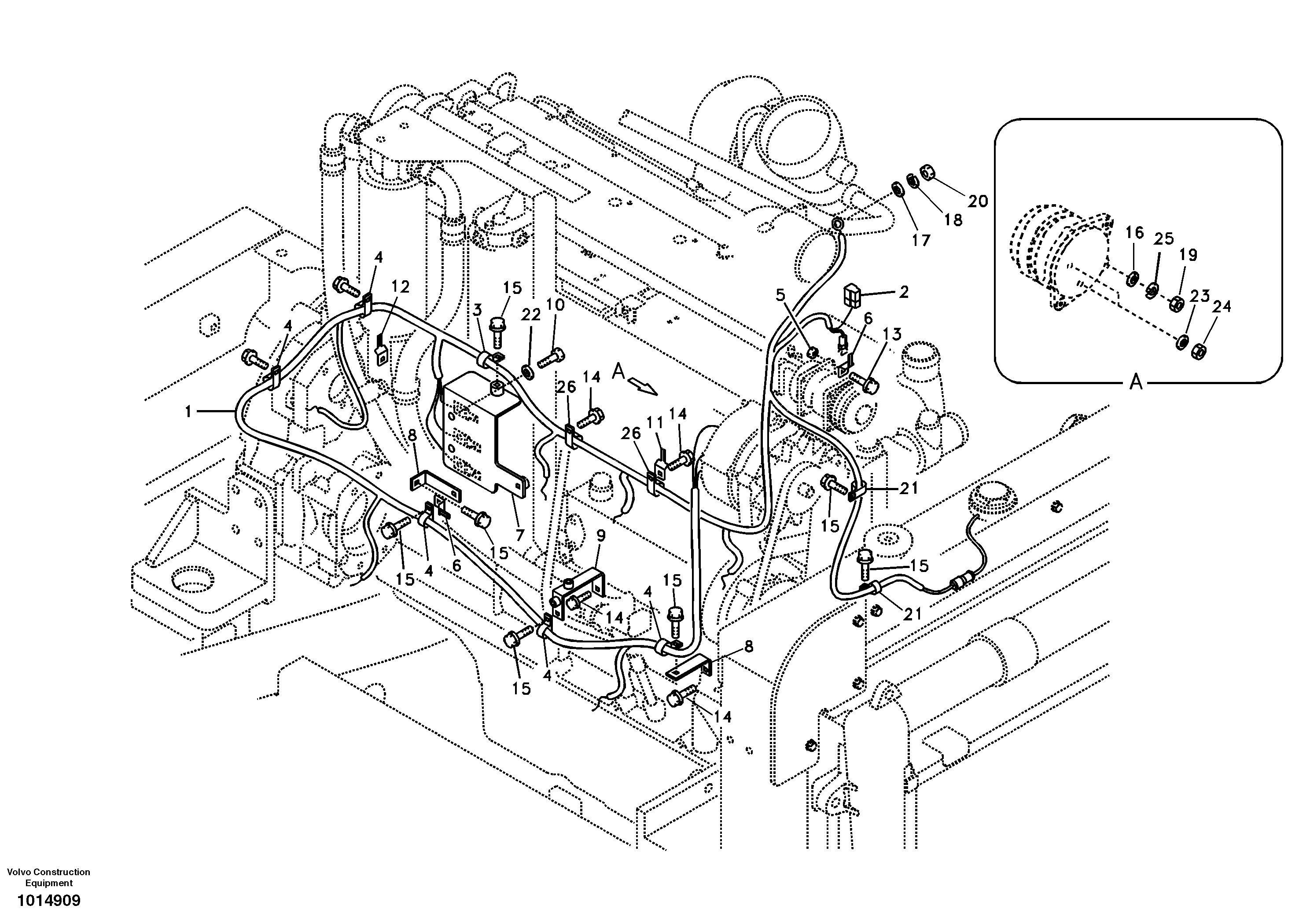 Wire harness VOE14501547 VOLVO