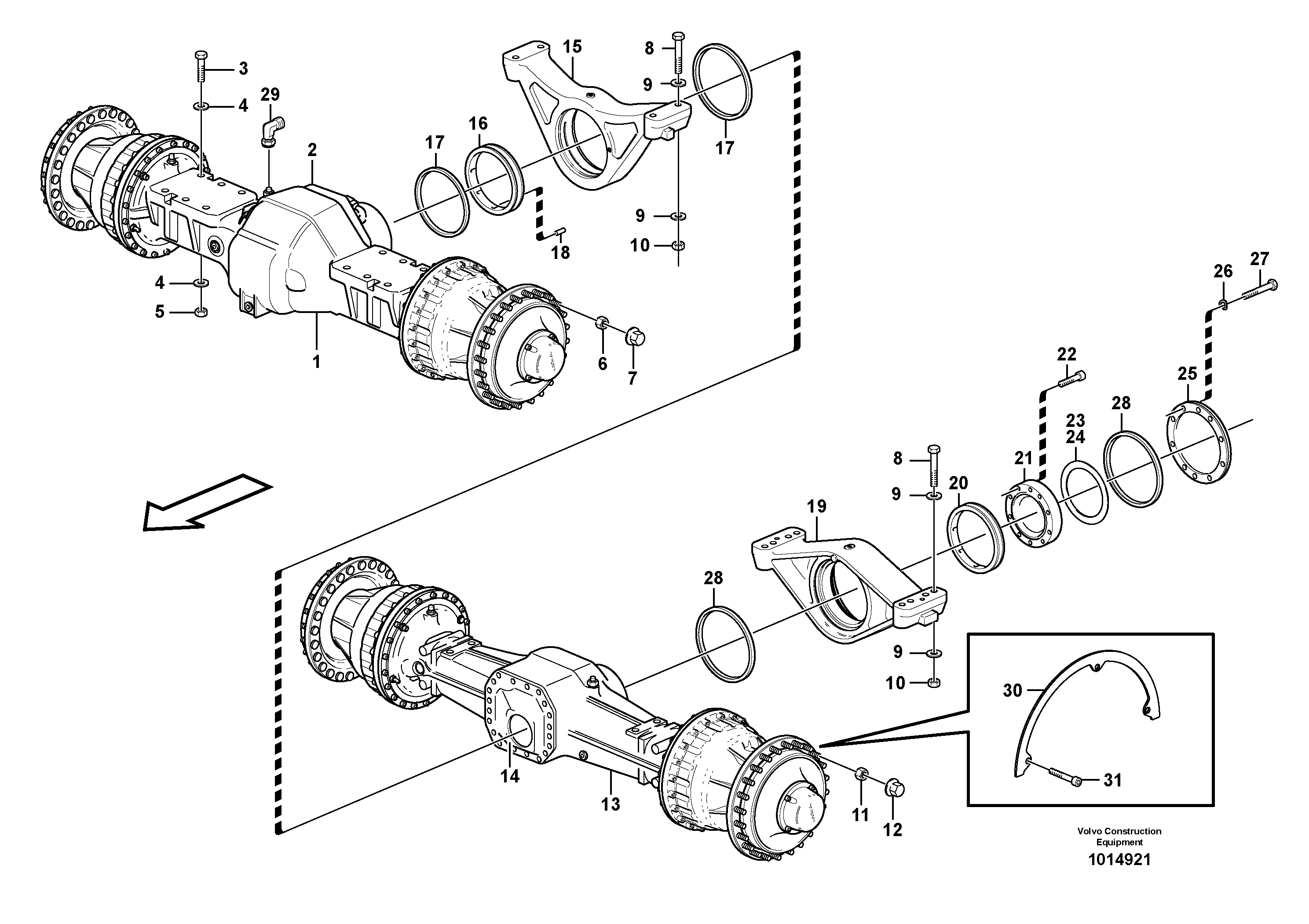 R Axle Bridge VOE11075451 VOLVO