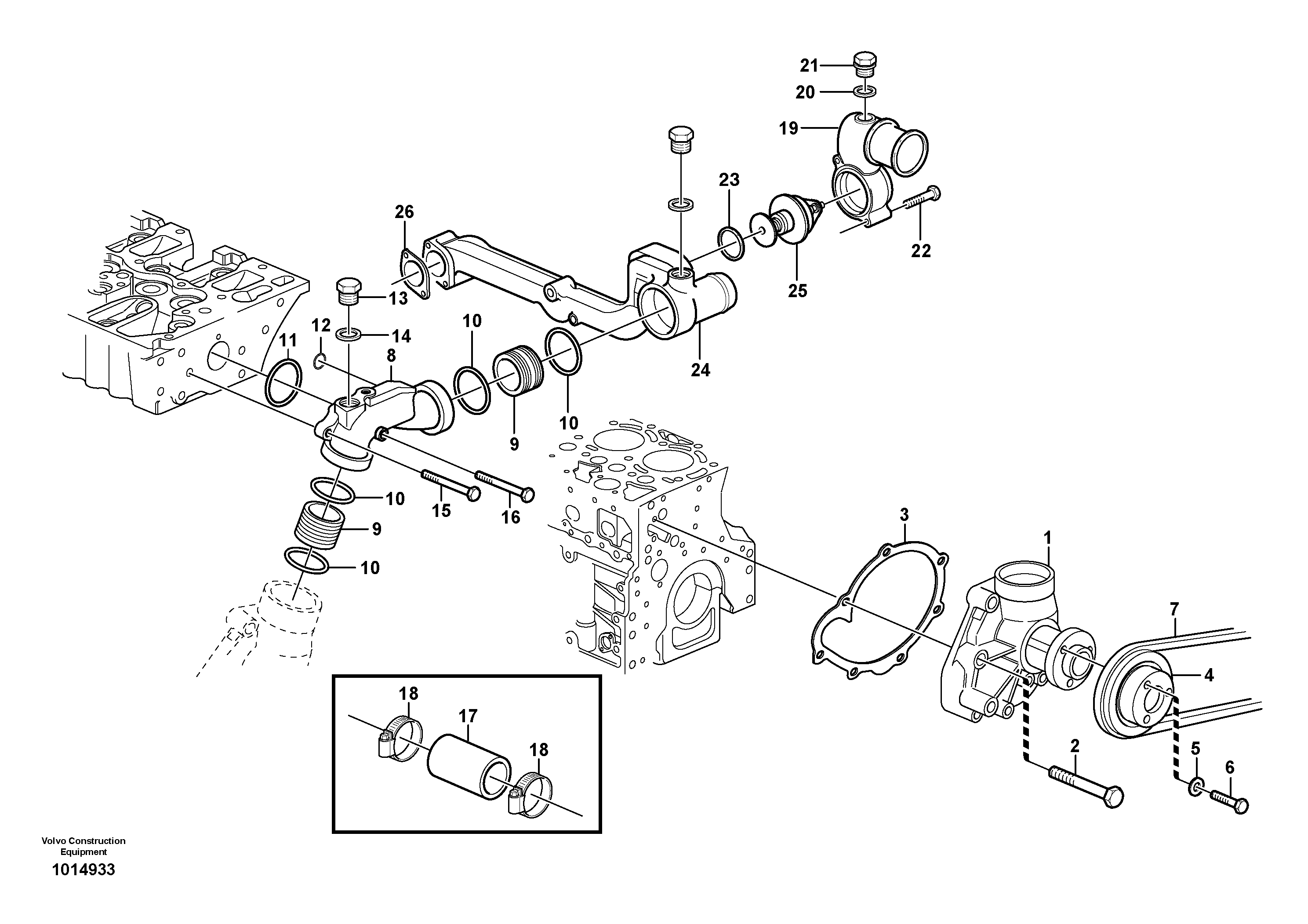 Fuel pipes, VOE21066503 VOLVO