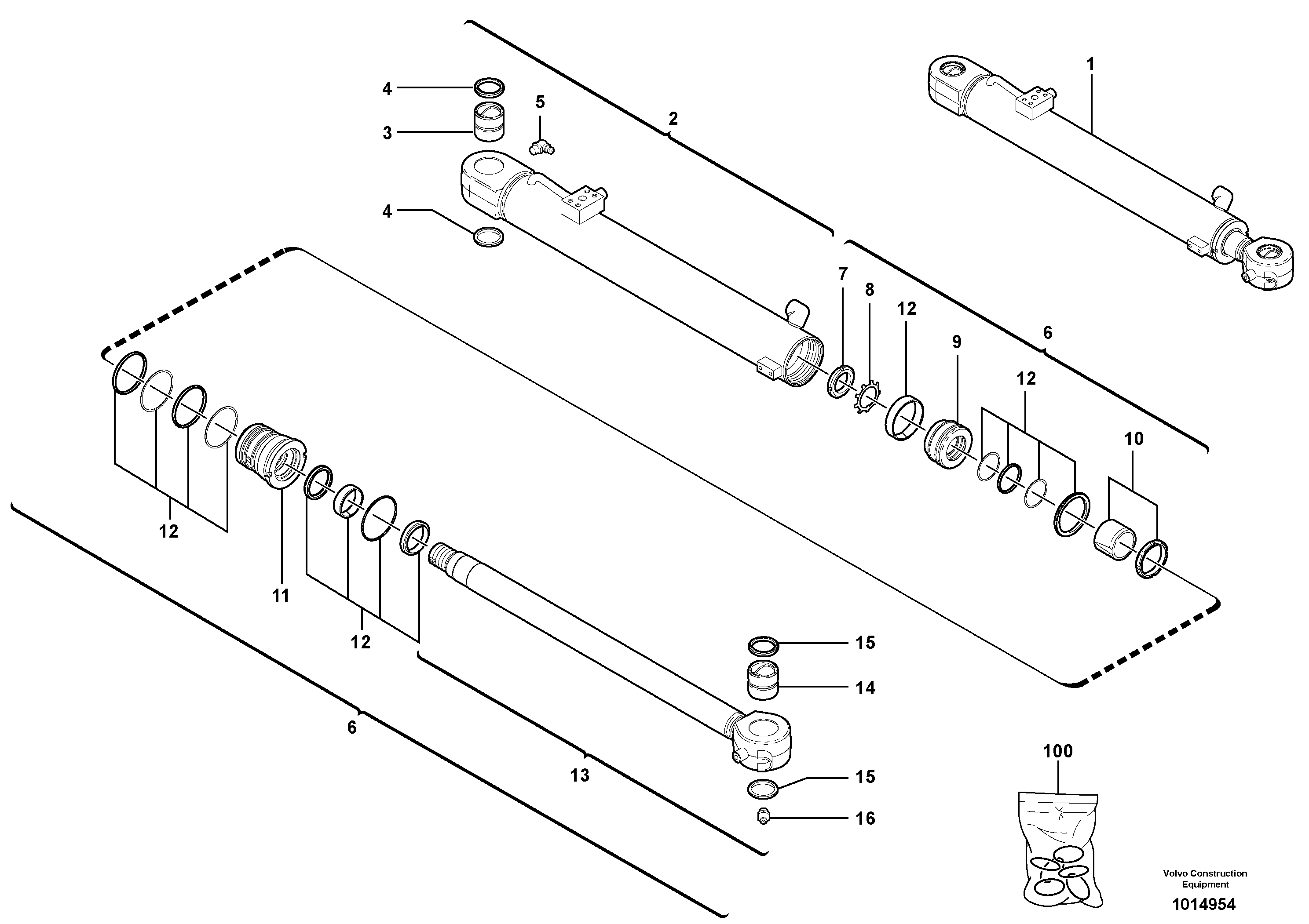 Rubber Clamp VOE11713115 VOLVO