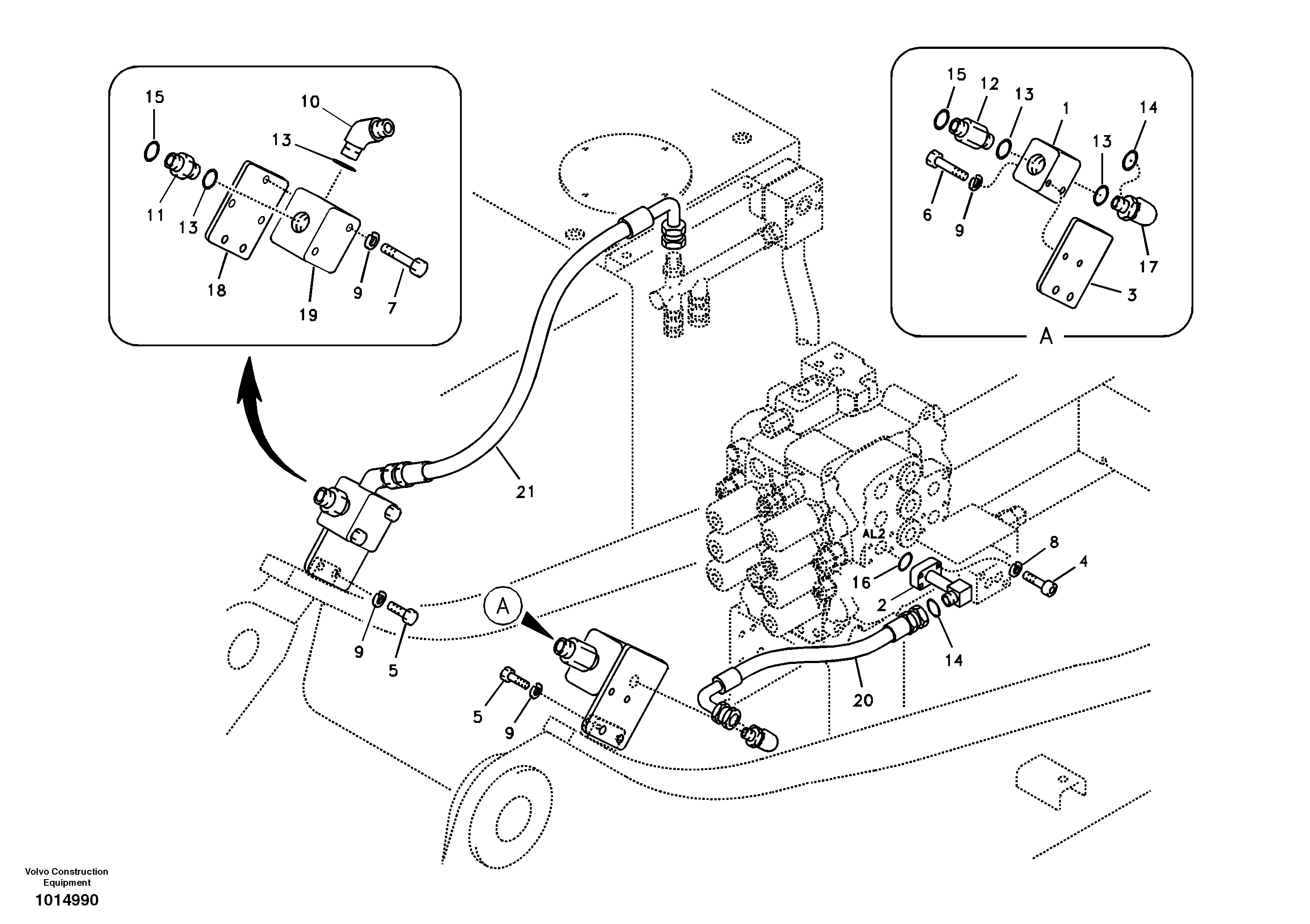 Timing gear casing VOE938597 VOLVO