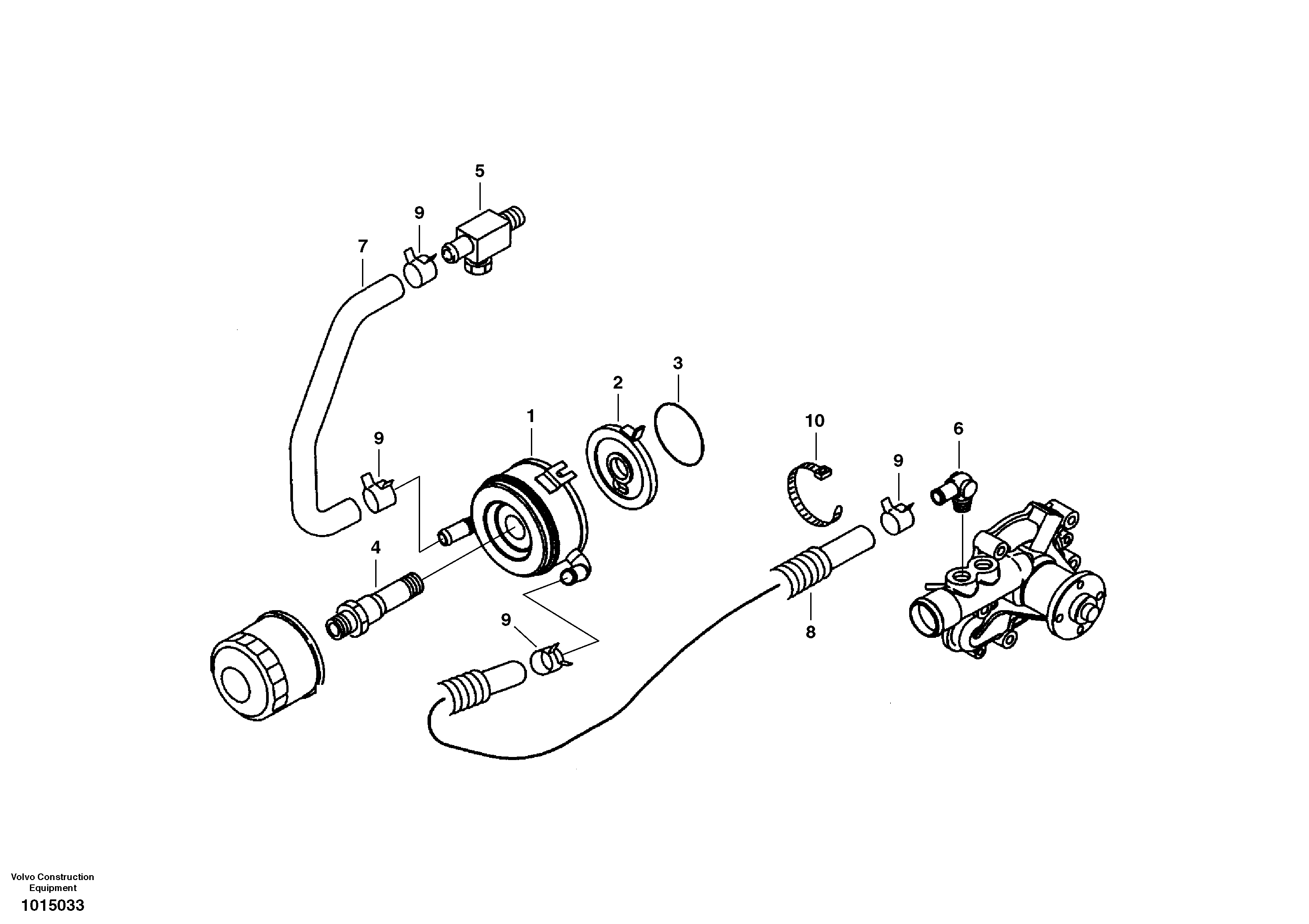 Fuel pipes, VOE14530698 VOLVO
