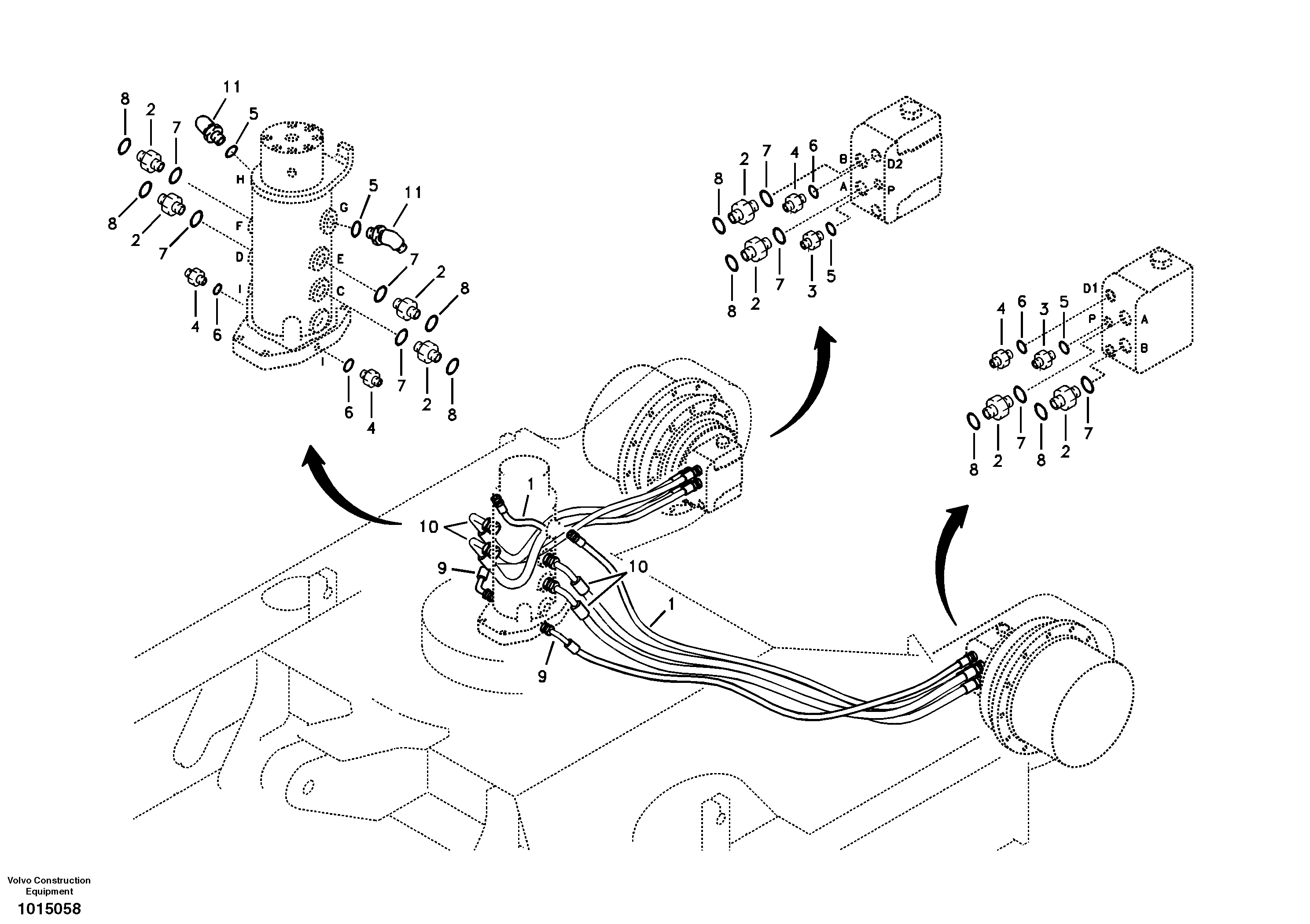 Timing gear casing VOE938565 VOLVO
