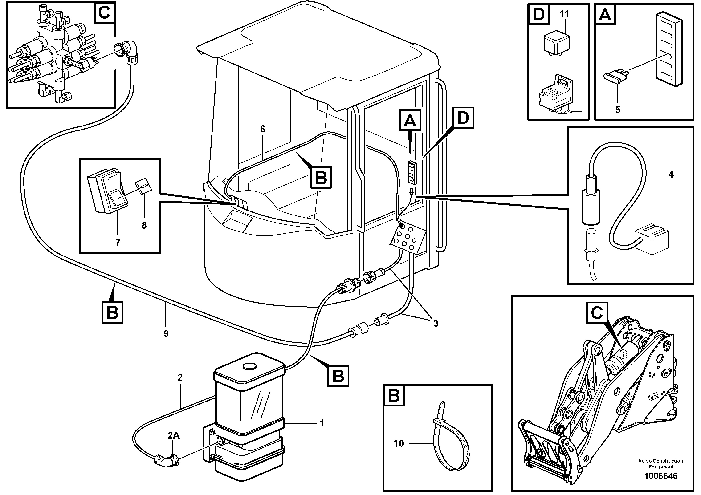 Radio Support VOE11176587 VOLVO