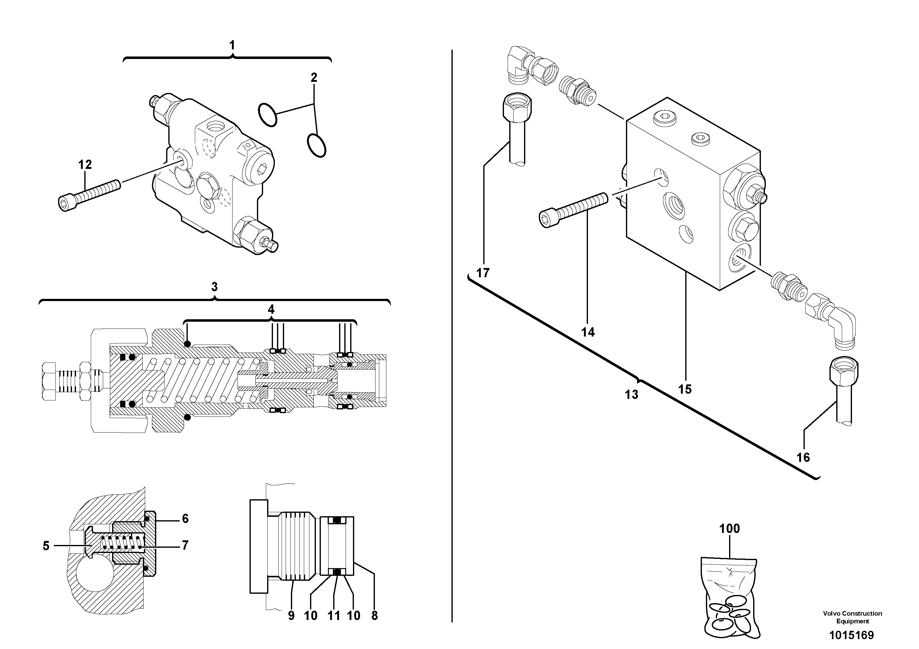 Fuel miser valve VOE11801560 VOLVO