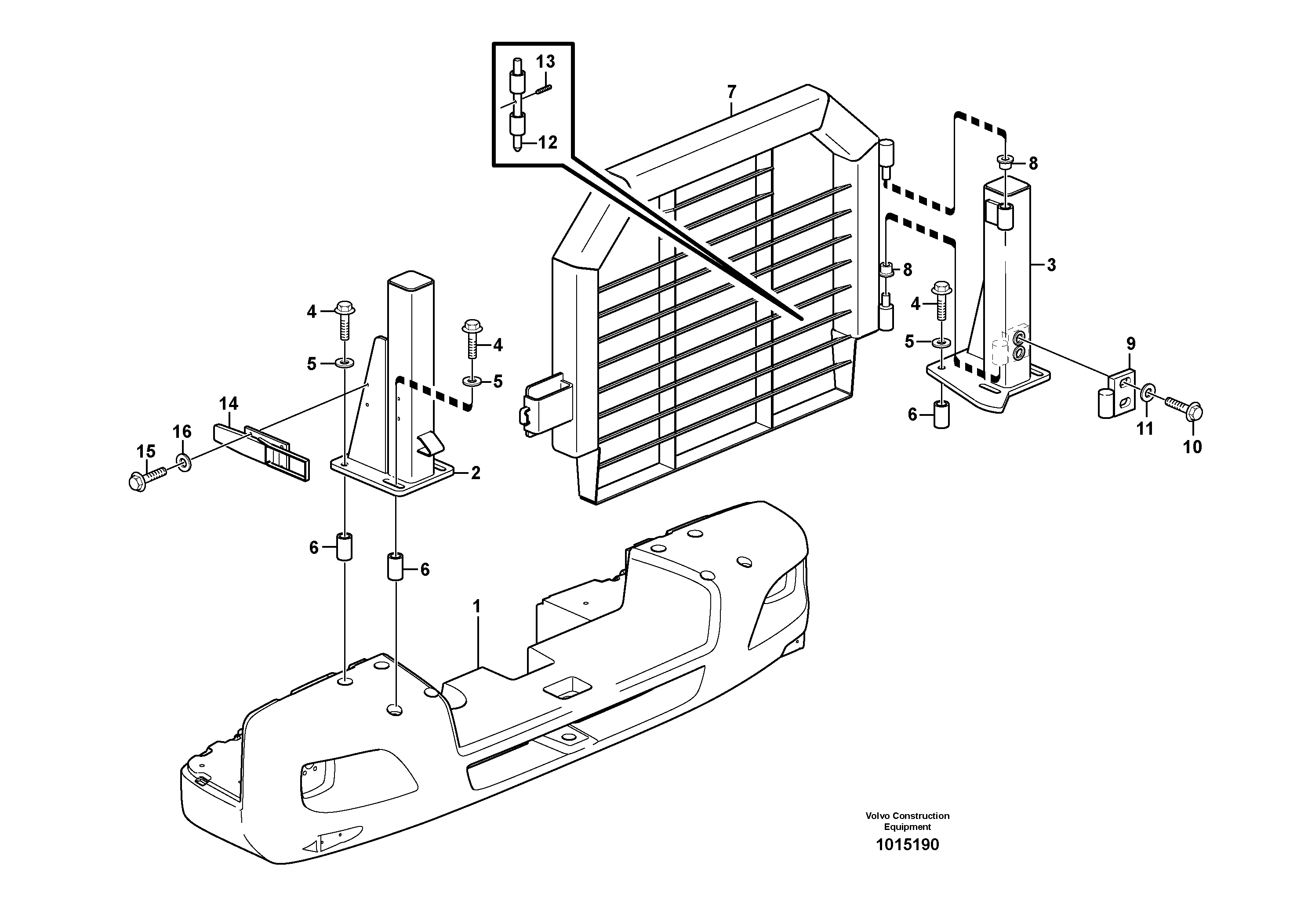 Locking Plate VOE11413699 VOLVO