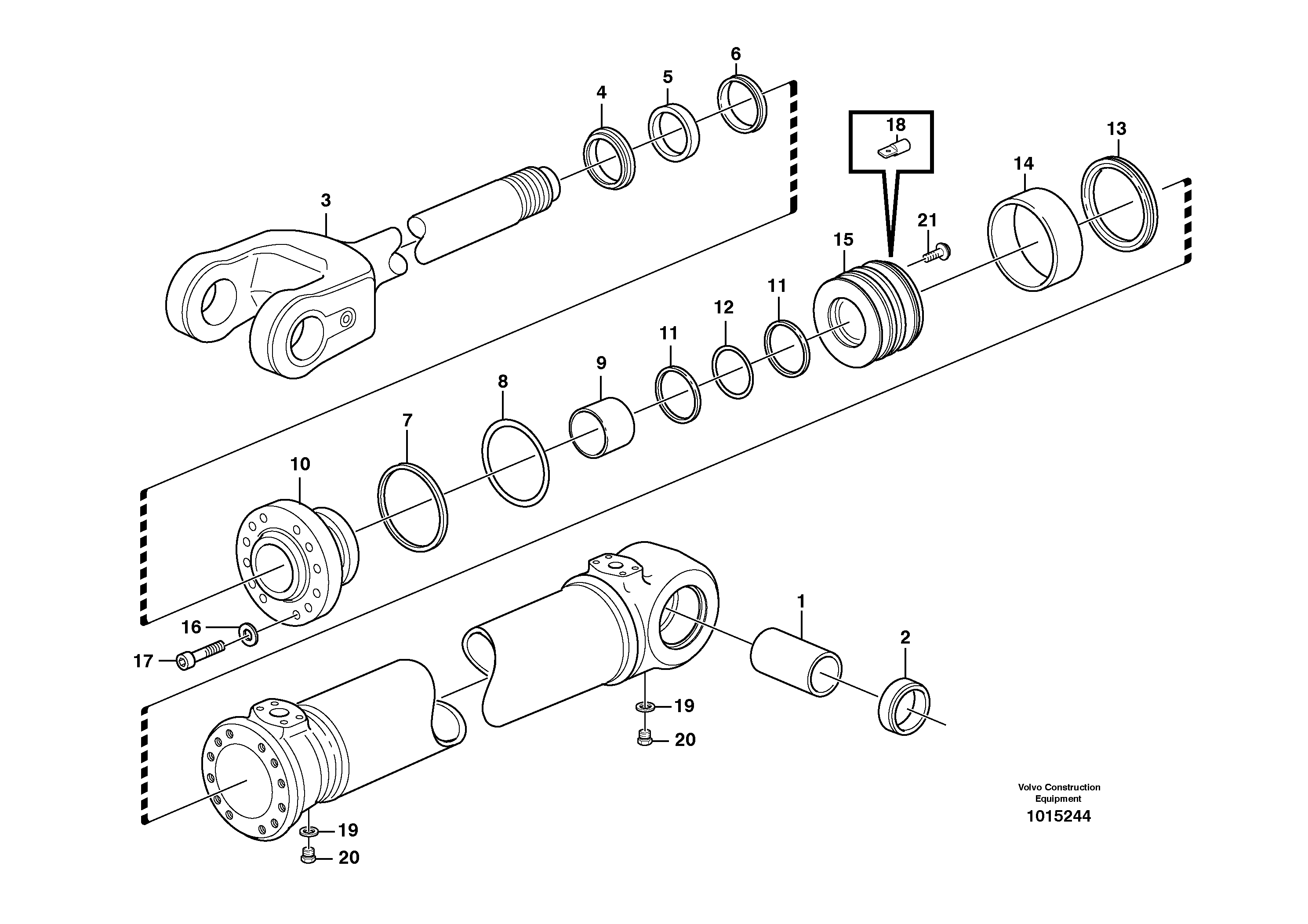 Rubber Clamp VOE11107520 VOLVO
