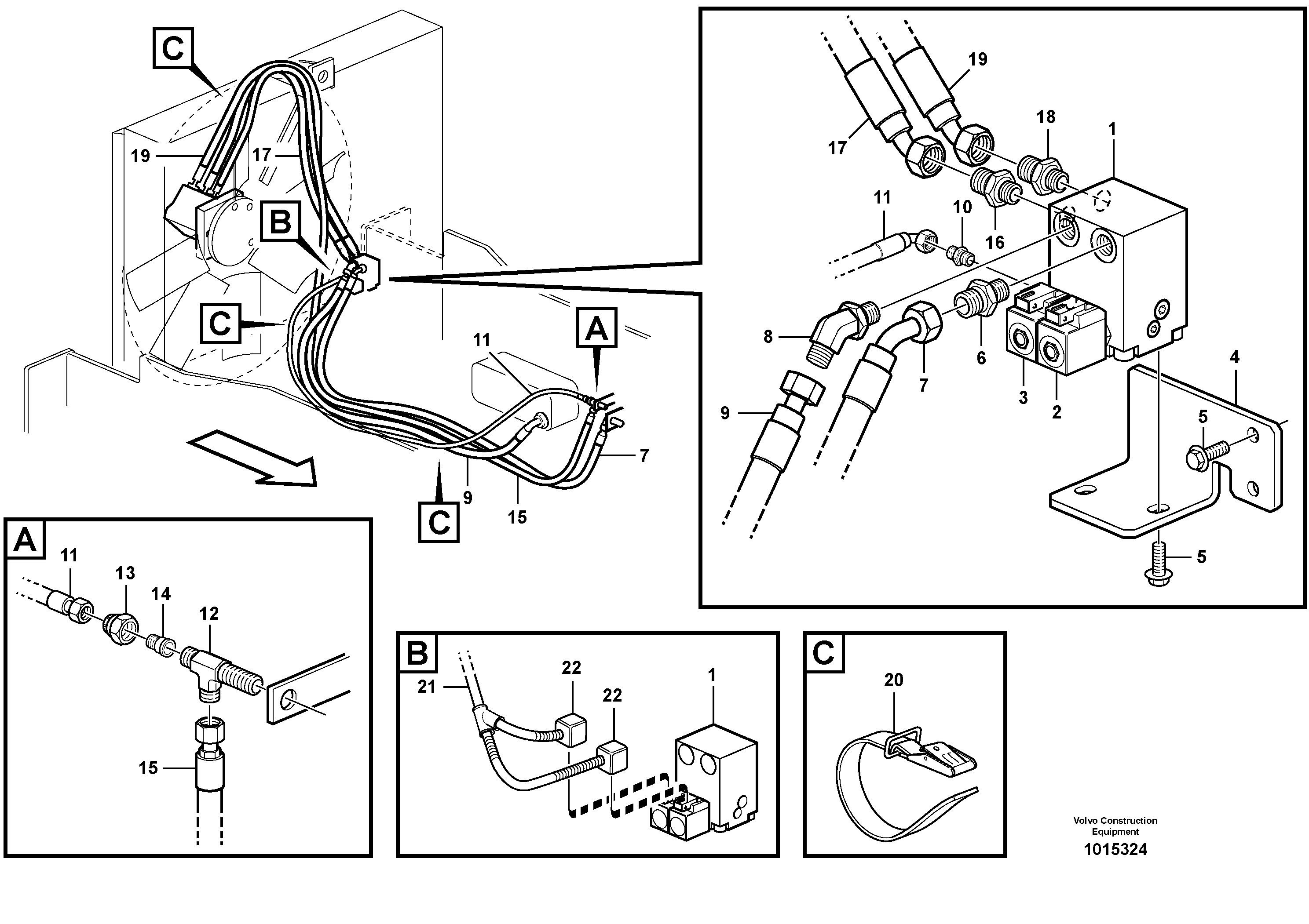 Timing gear casing VOE936165 VOLVO