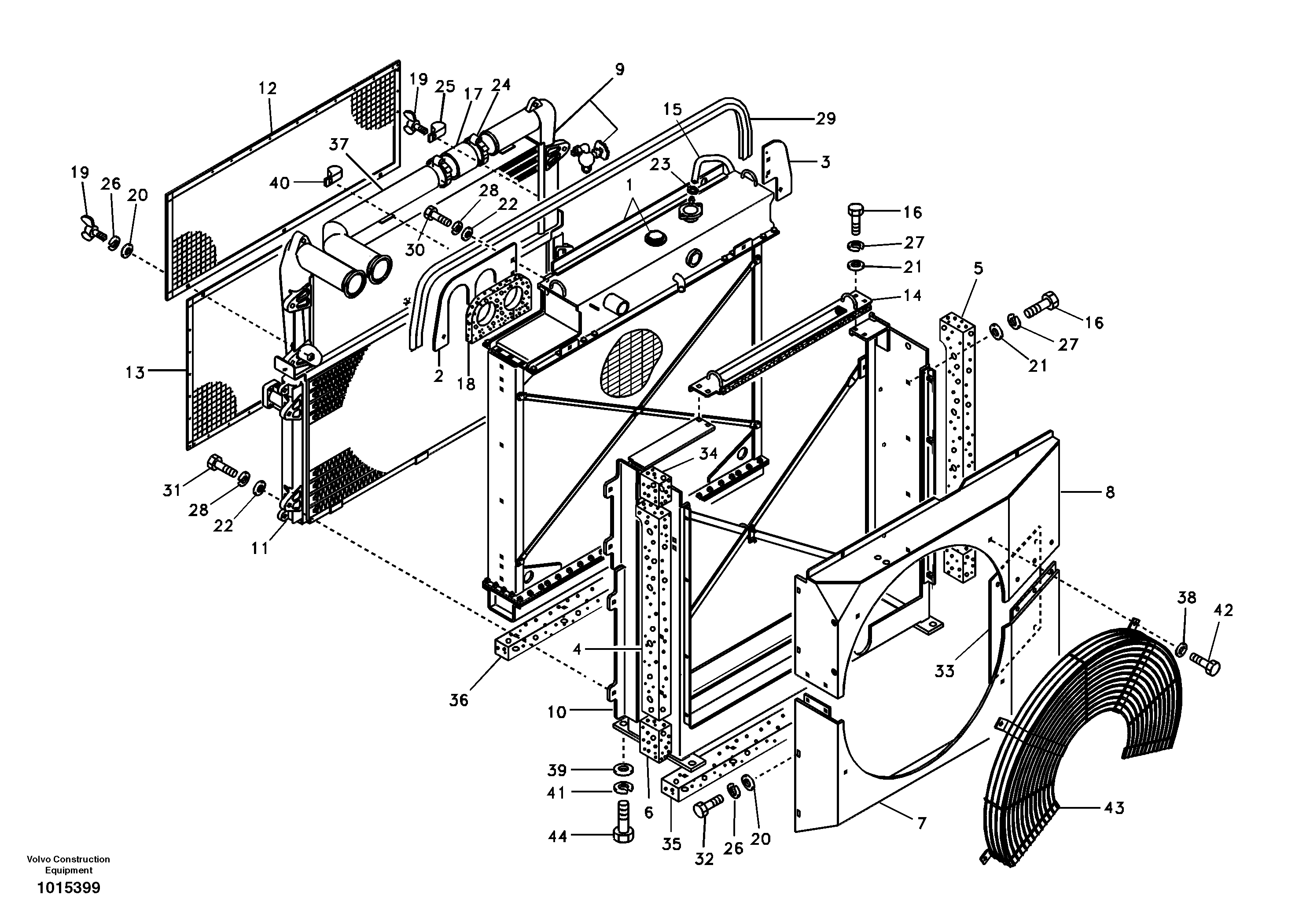 Bottom roller RM/VOE14880926 VOLVO