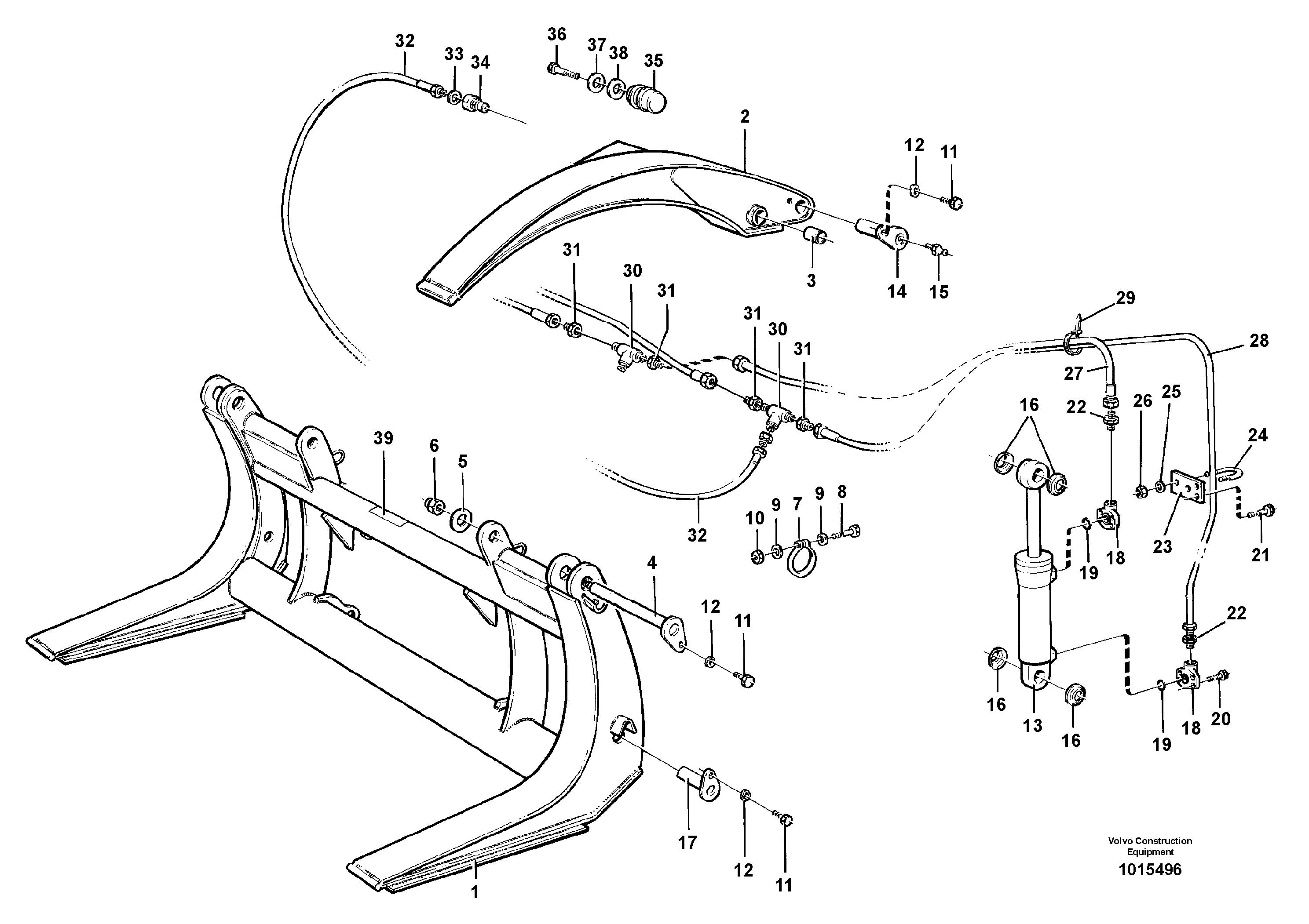 Mounting plate VOE4849036 VOLVO