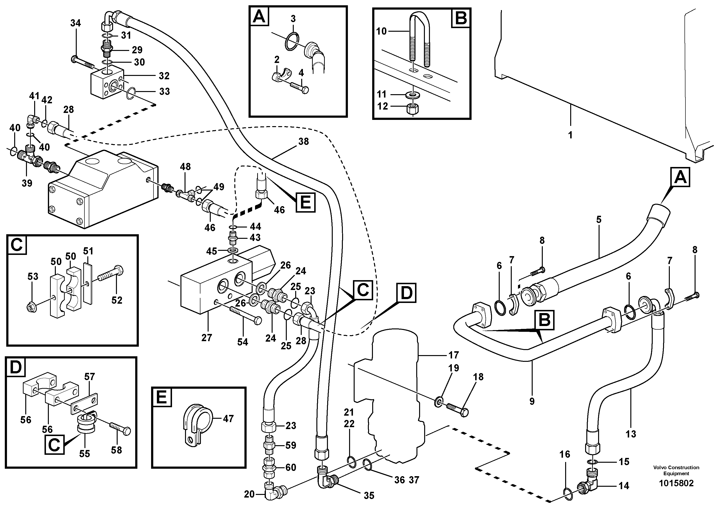 Mounting rail VOE982631 VOLVO