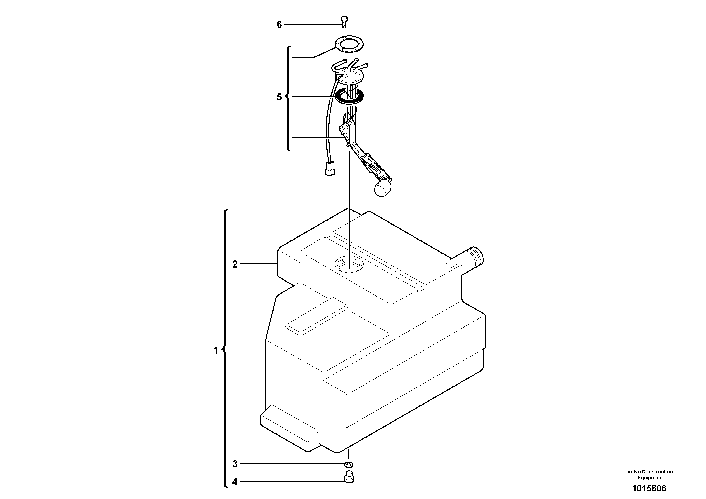 Fuel tank PJ6930100 VOLVO
