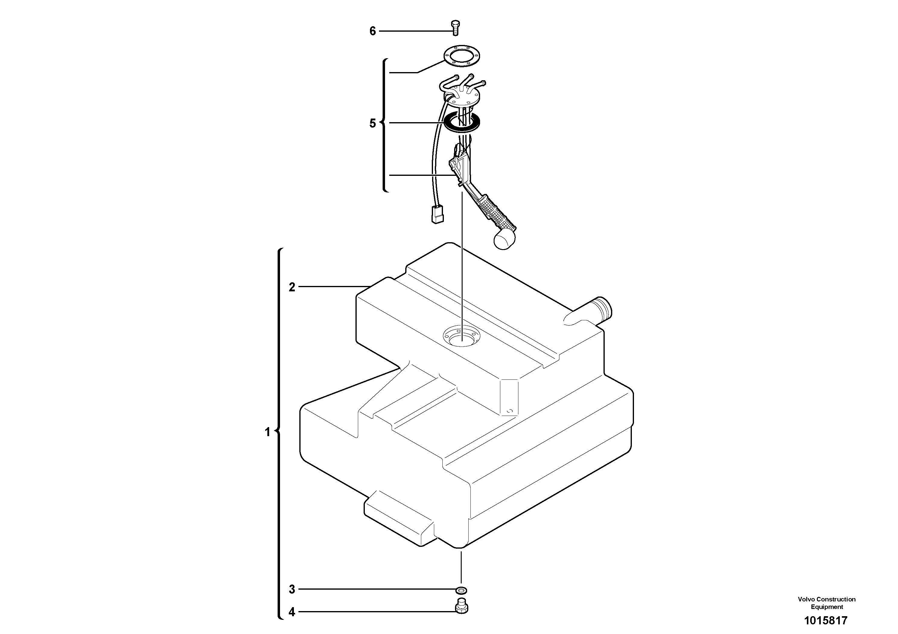 Fuel tank PJ6934065 VOLVO