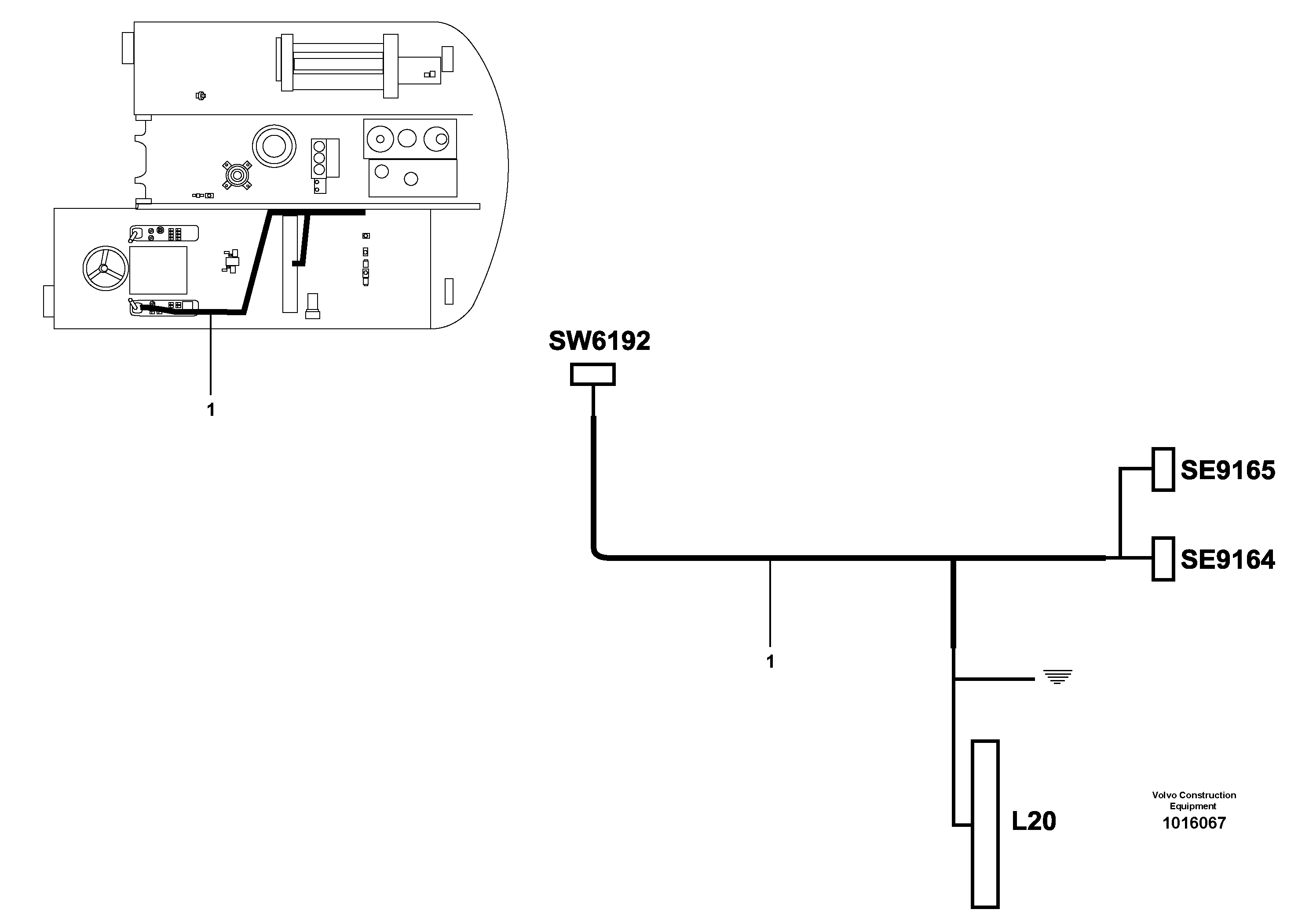 Cable harness VOE14374158 VOLVO