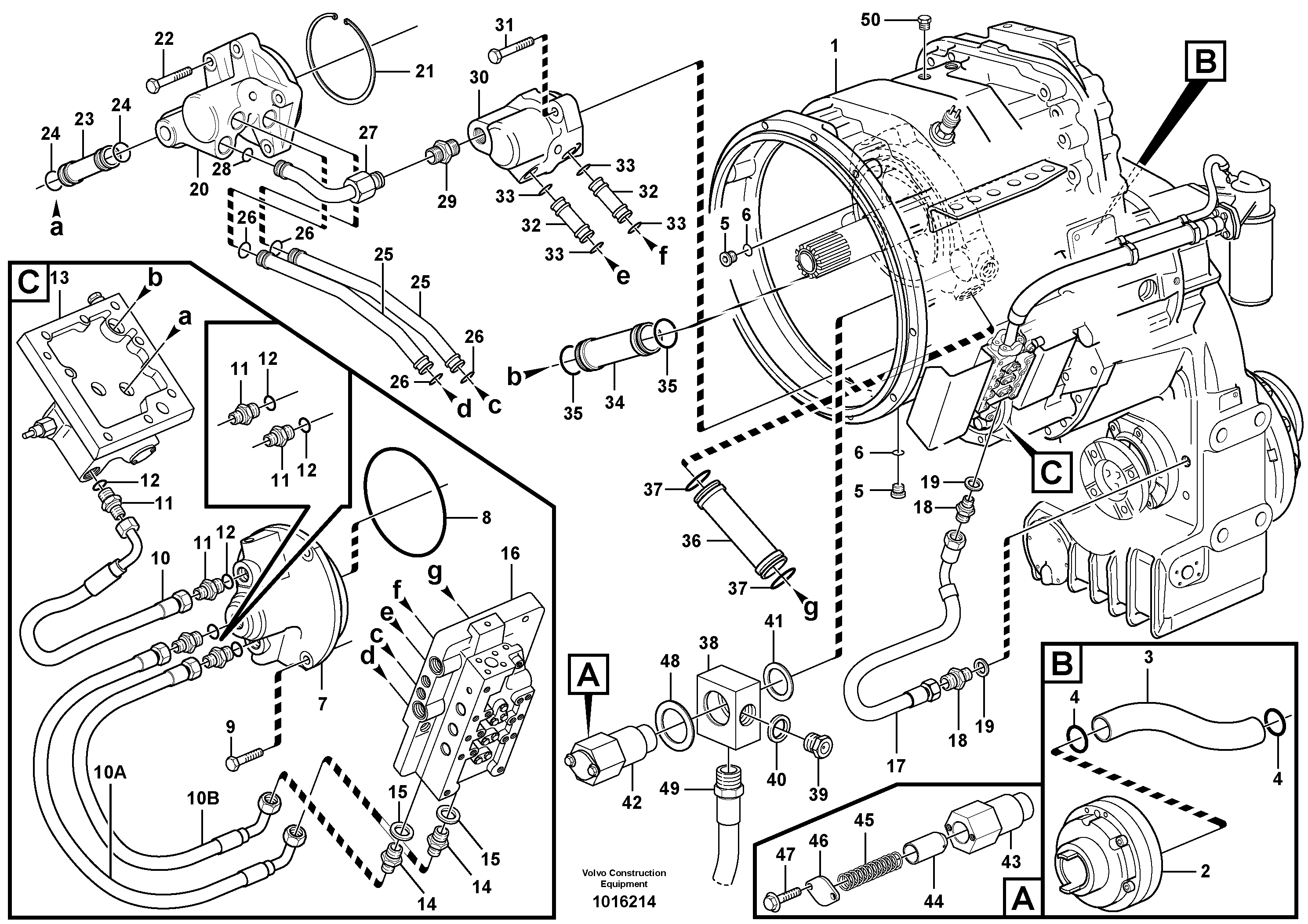 Timing gear casing VOE13933708 VOLVO