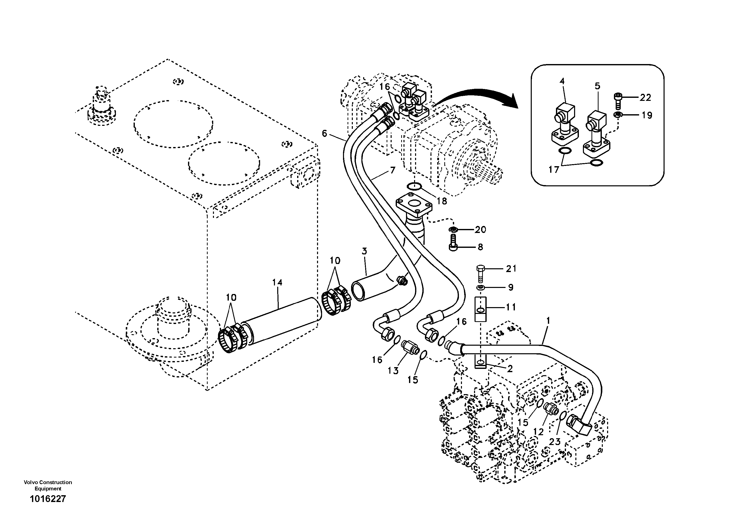 Timing gear casing RM/VOE14880322 VOLVO