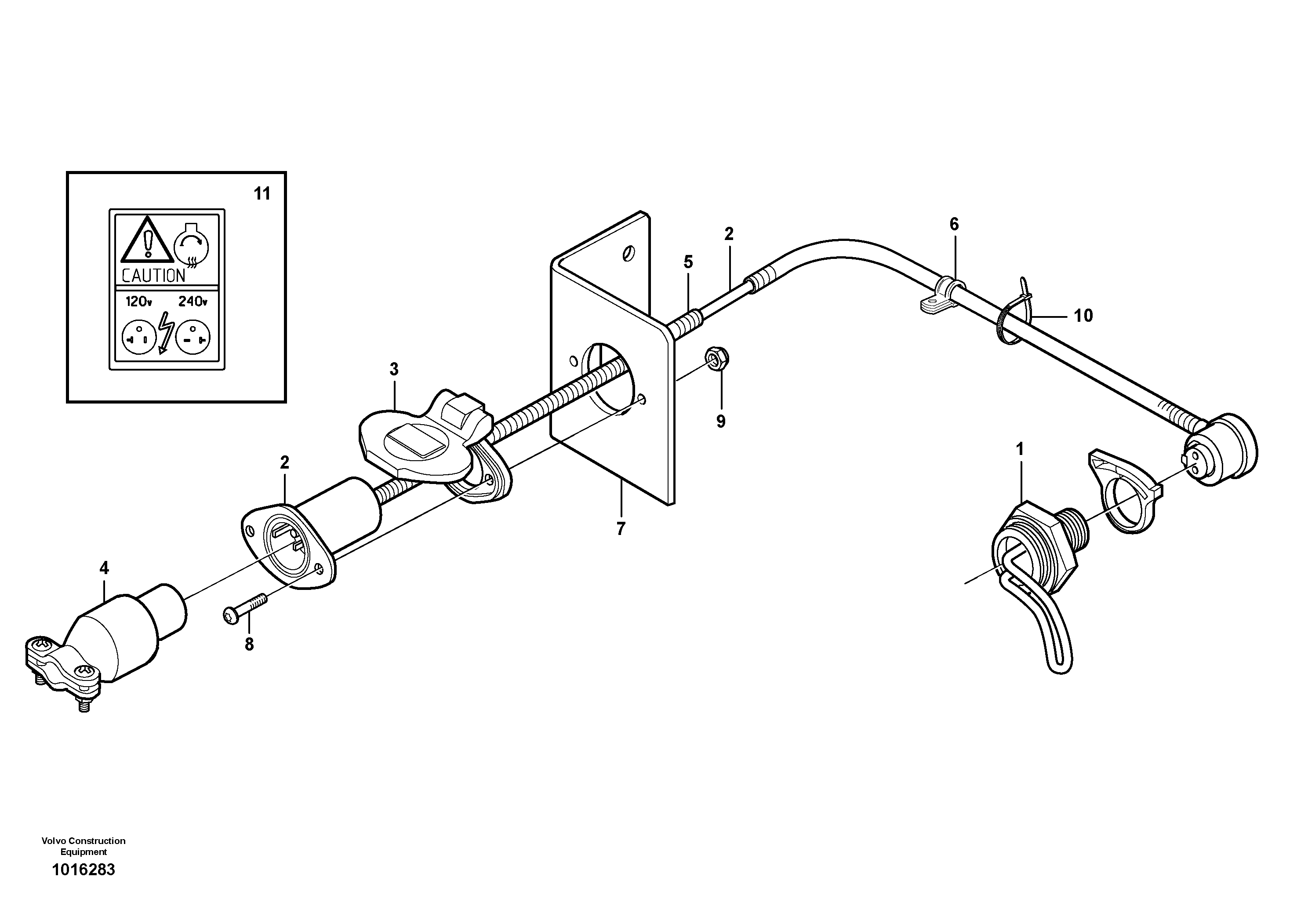 Heater VOE11141654 VOLVO